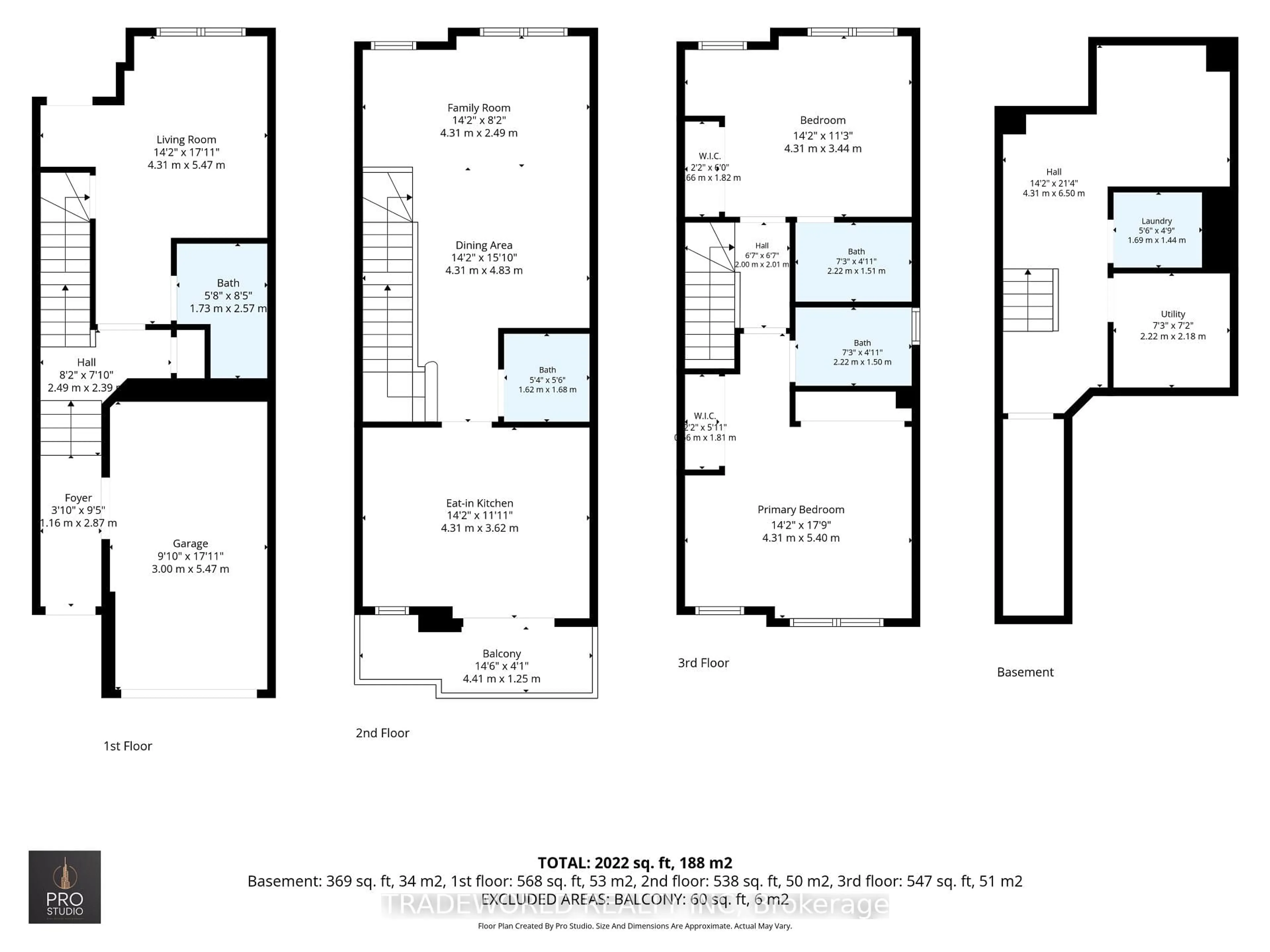 Floor plan for 73 Feeney Lane, Markham Ontario L3T 0G3
