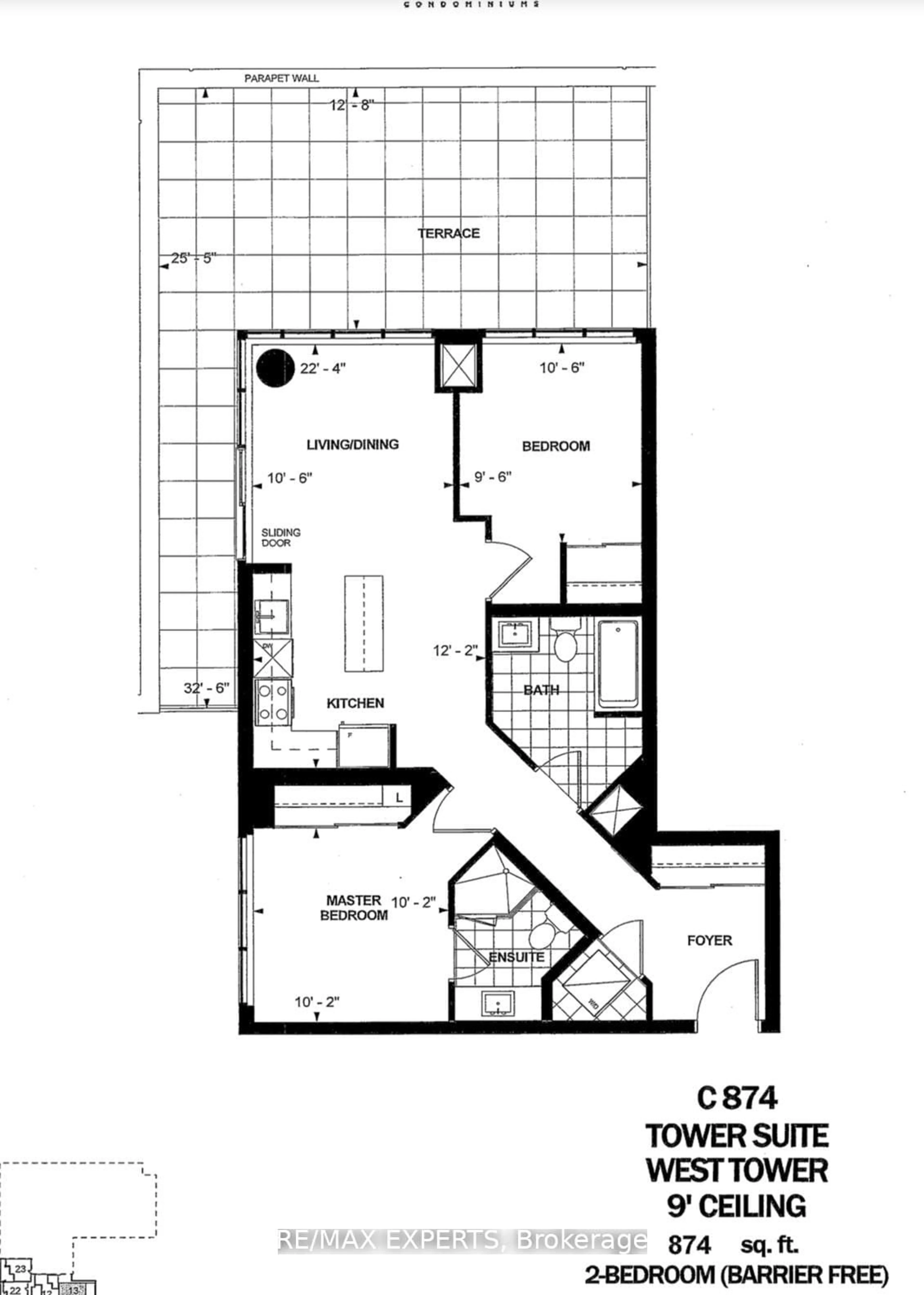Floor plan for 9000 Jane St #221, Vaughan Ontario L4K 0M6
