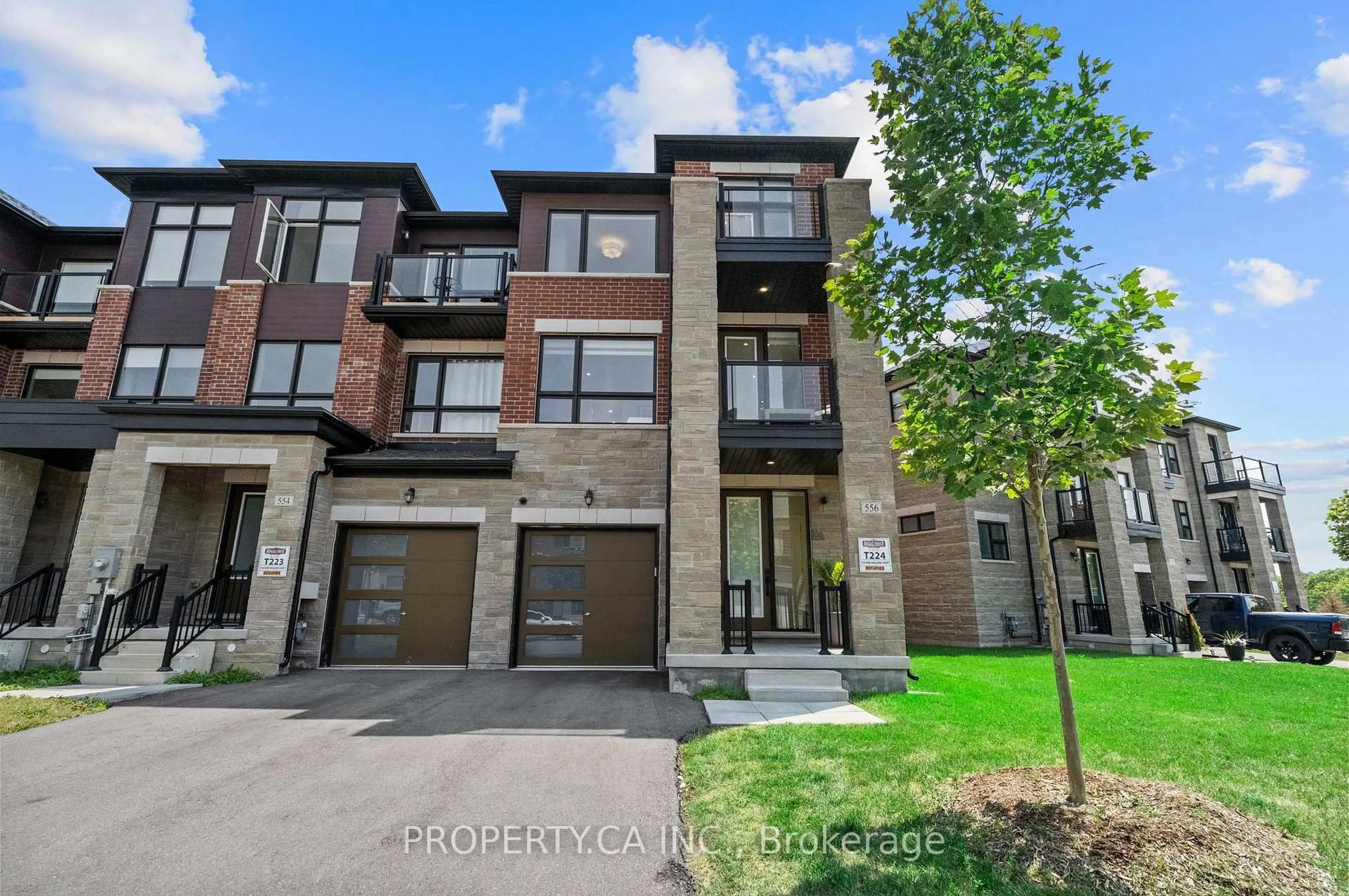Home with brick exterior material, street for 556 New England Crt, Newmarket Ontario L3X 0M5