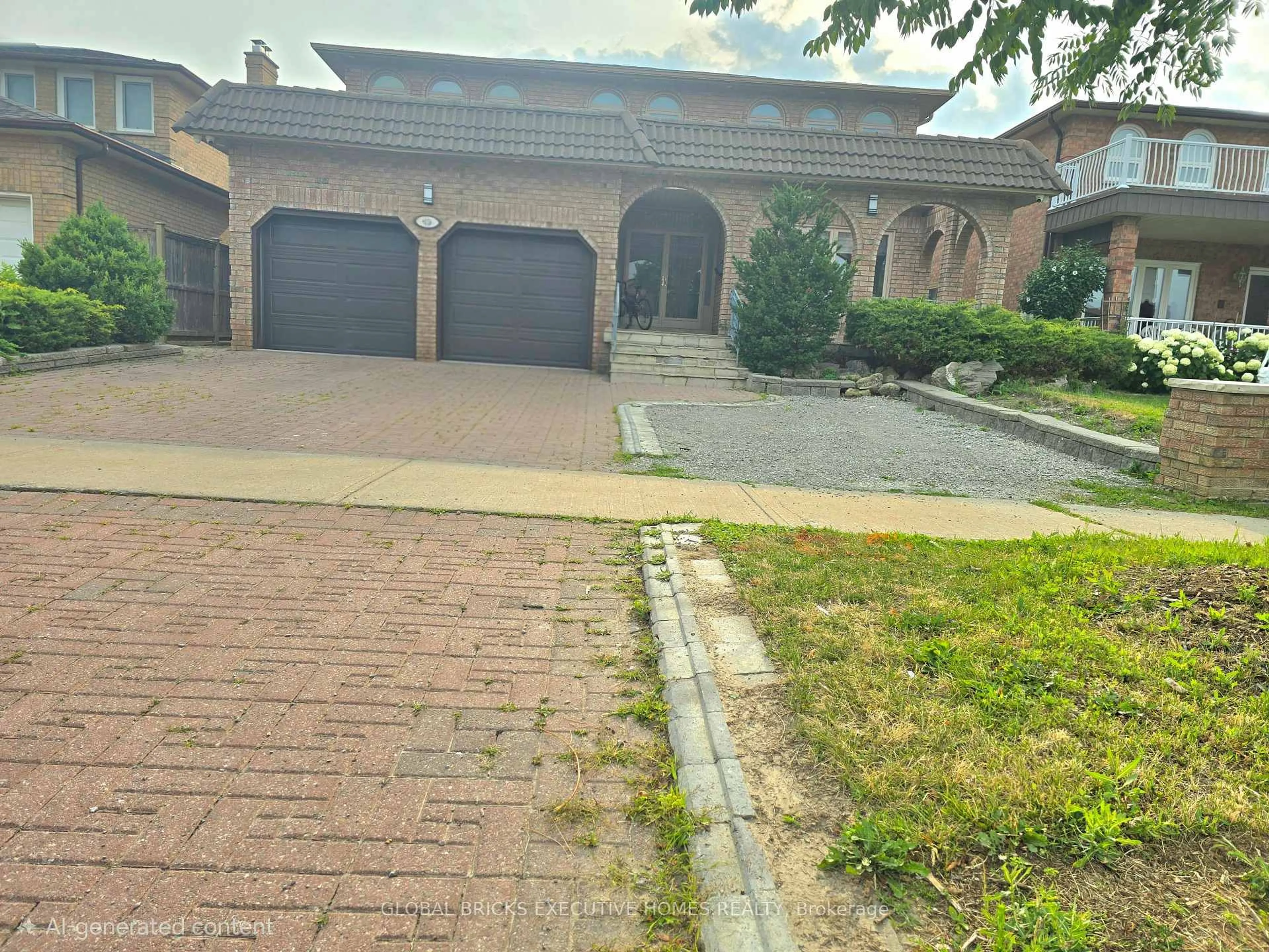 A pic from outside/outdoor area/front of a property/back of a property/a pic from drone, street for 99 Benjamin Dr, Vaughan Ontario L4L 1H7