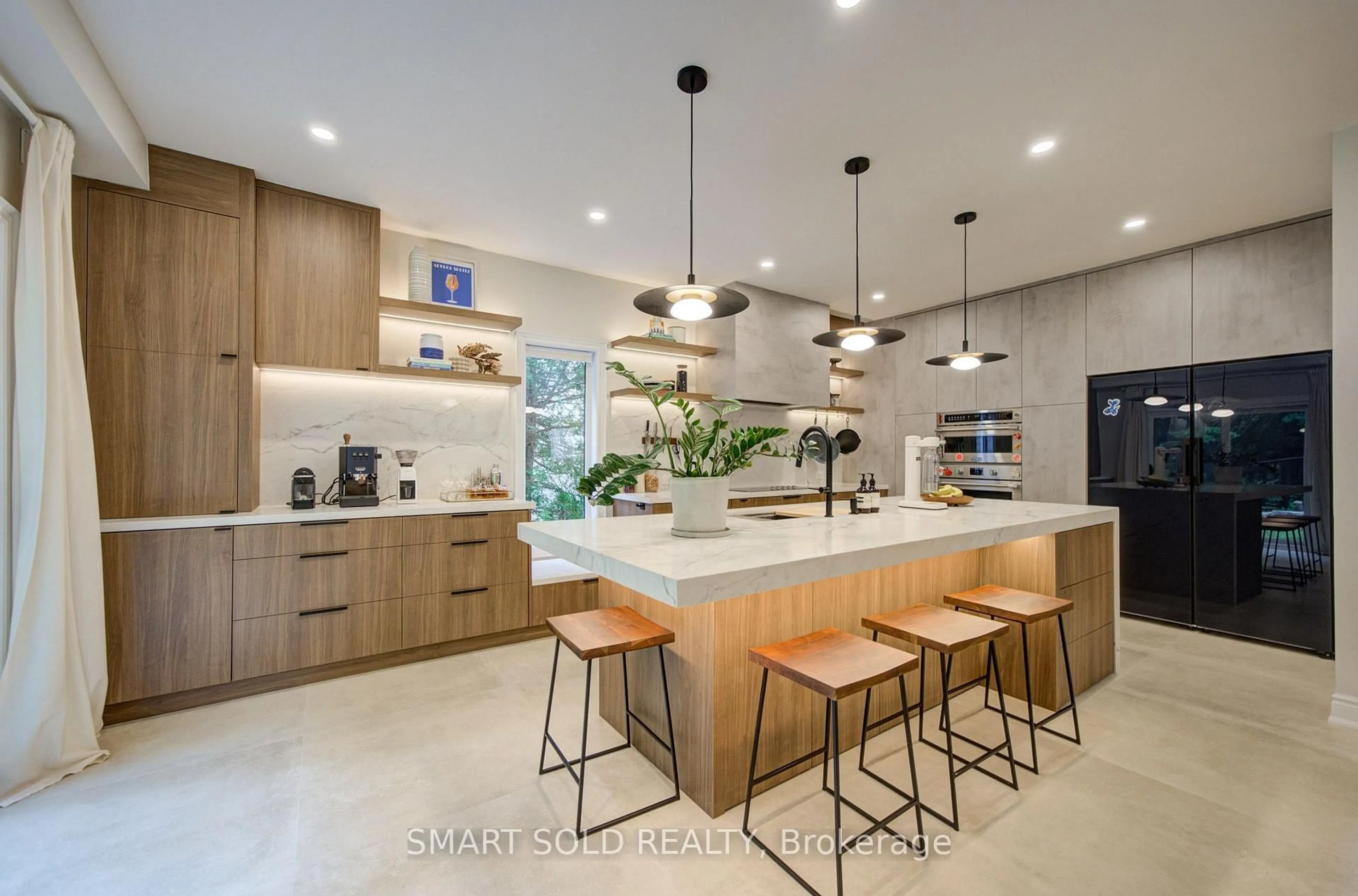 Contemporary kitchen, ceramic/tile floor for 93 Watts Meadow, Aurora Ontario L4G 7L8
