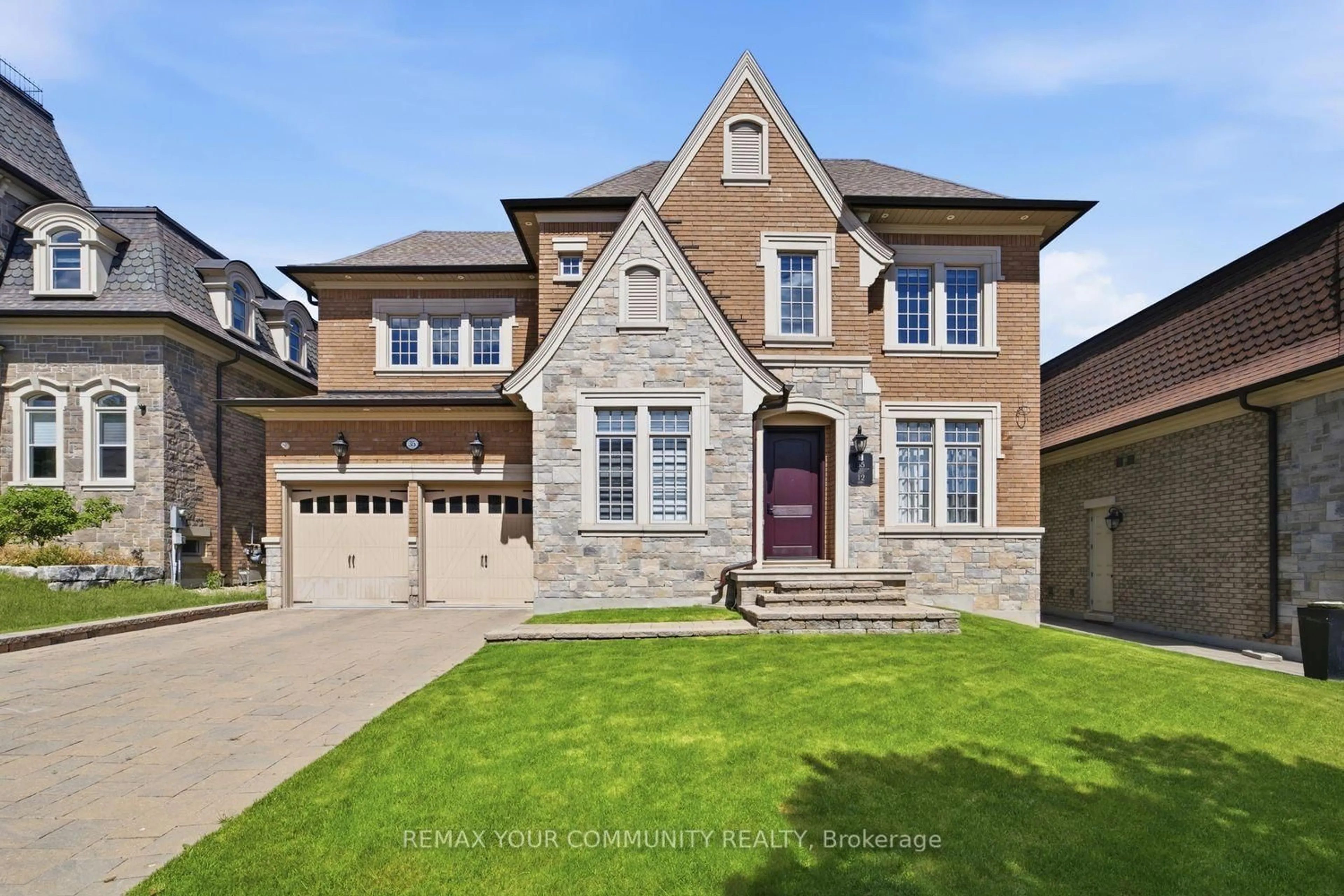 Home with brick exterior material, street for 35 Annsleywood Crt, Vaughan Ontario L4H 3N5