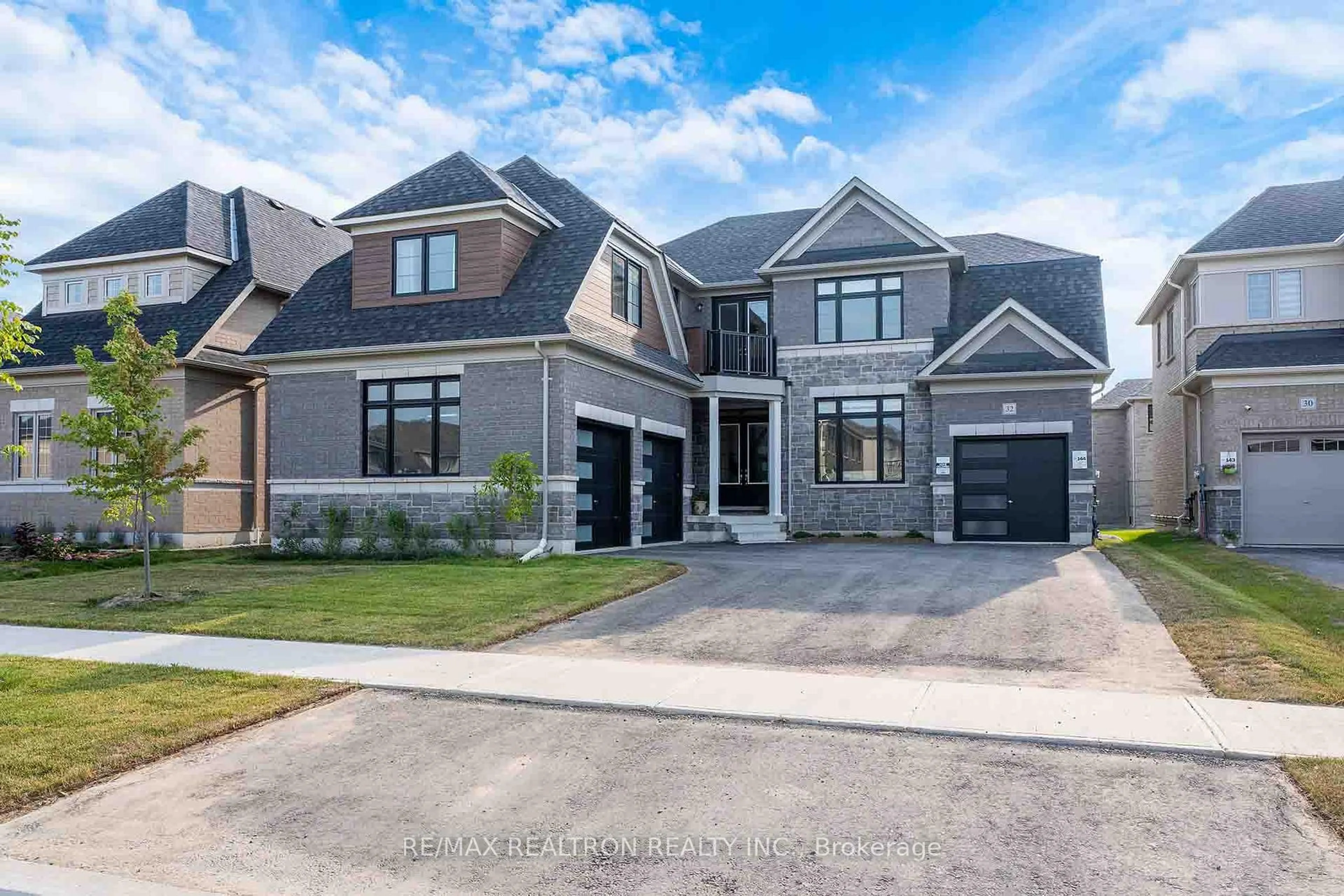 Home with brick exterior material, street for 32 Bellflower Cres, Adjala-Tosorontio Ontario L0G 1W0