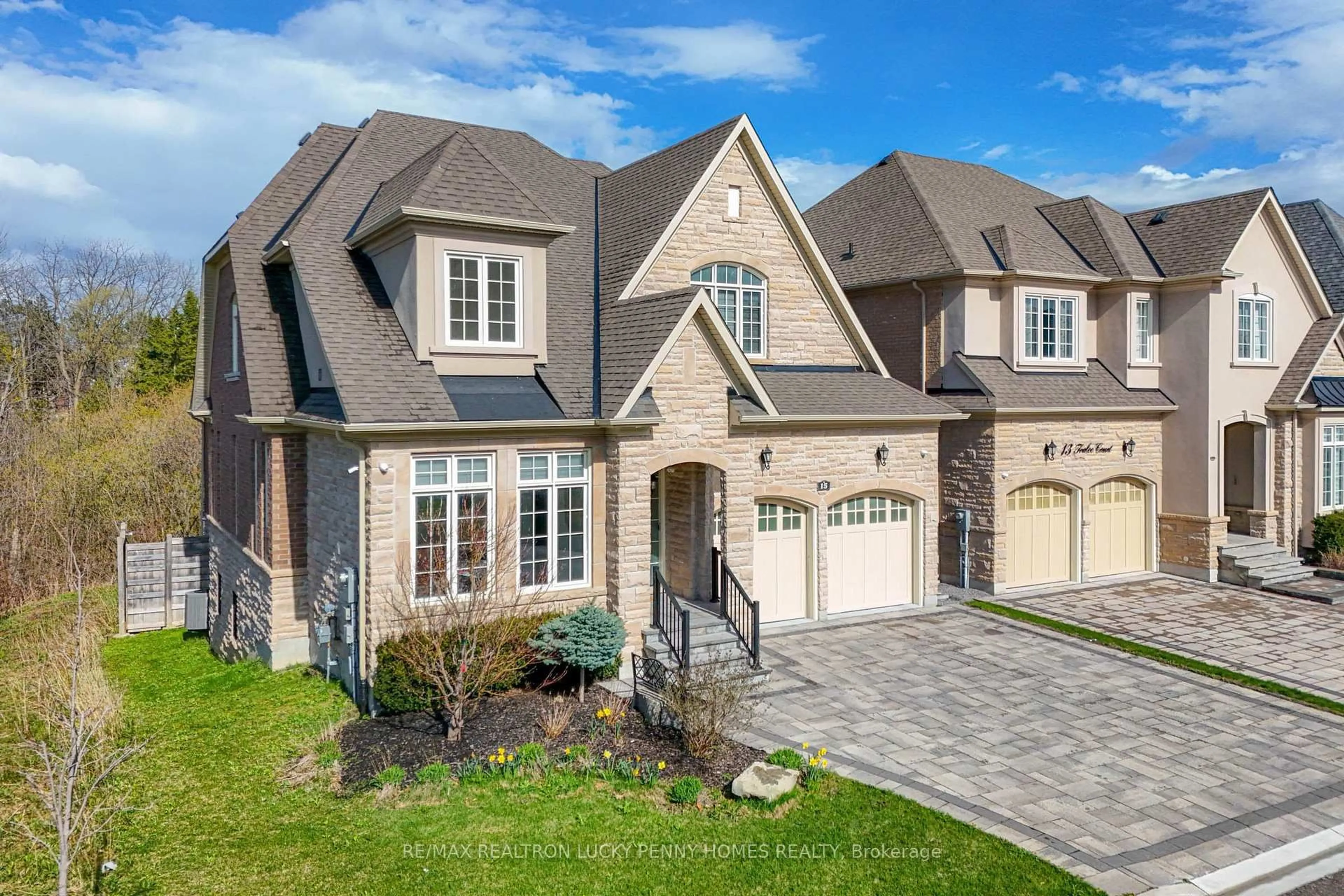 Home with brick exterior material, street for 15 Tralee Crt, Markham Ontario L6C 0V1