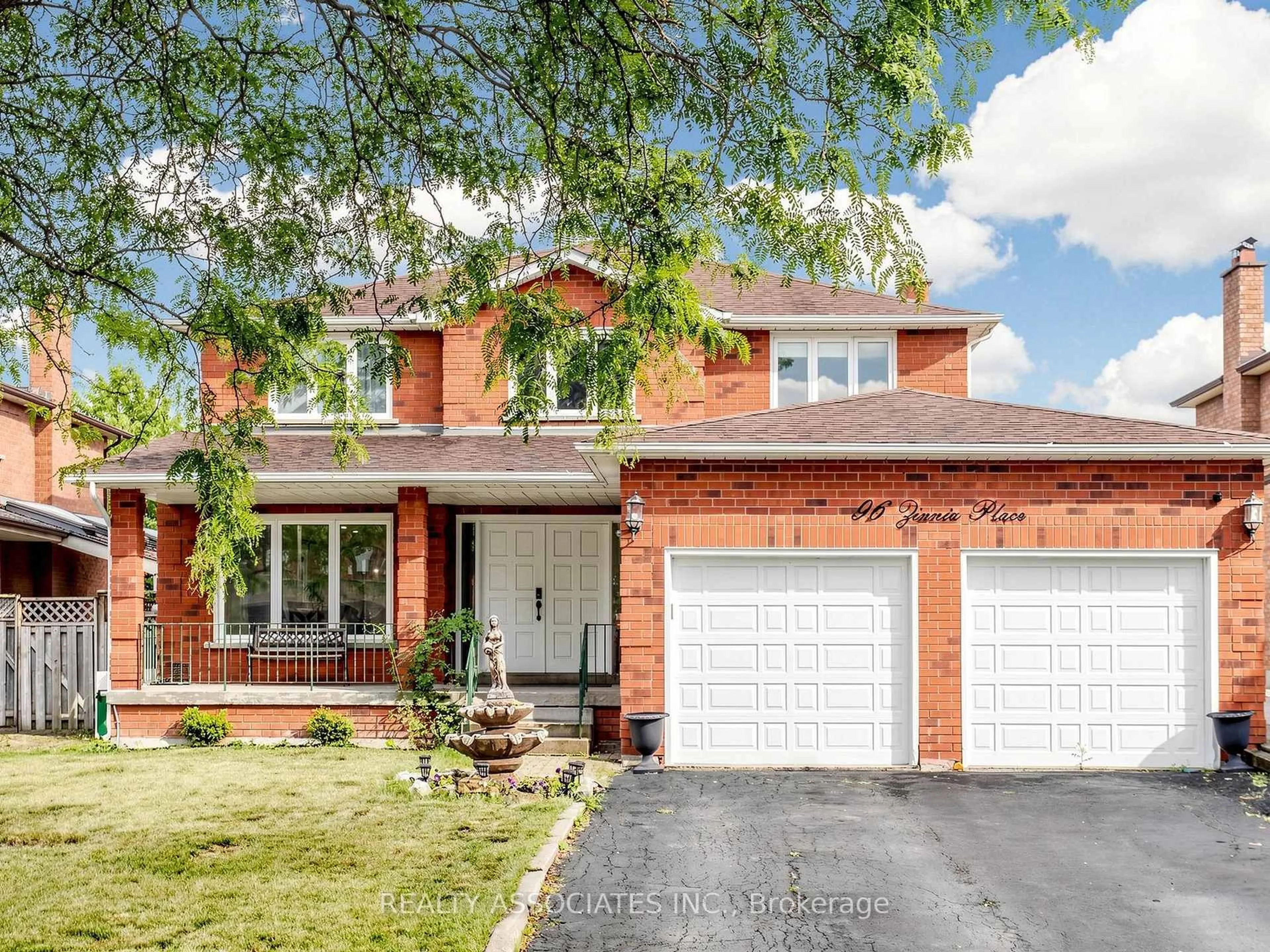 Home with brick exterior material, street for 96 Zinnia Pl, Vaughan Ontario L4L 6G7