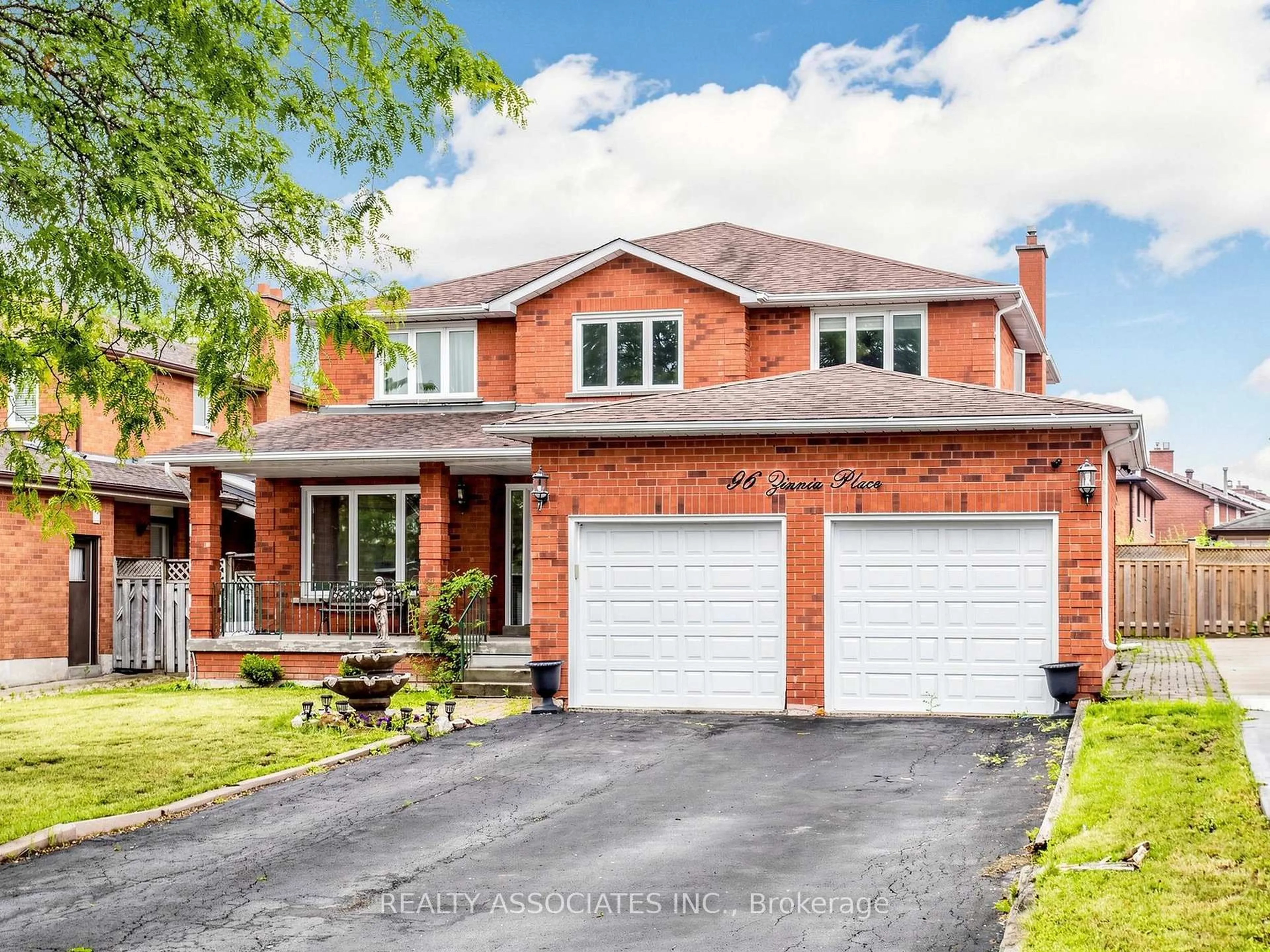 Home with brick exterior material, street for 96 Zinnia Pl, Vaughan Ontario L4L 6G7
