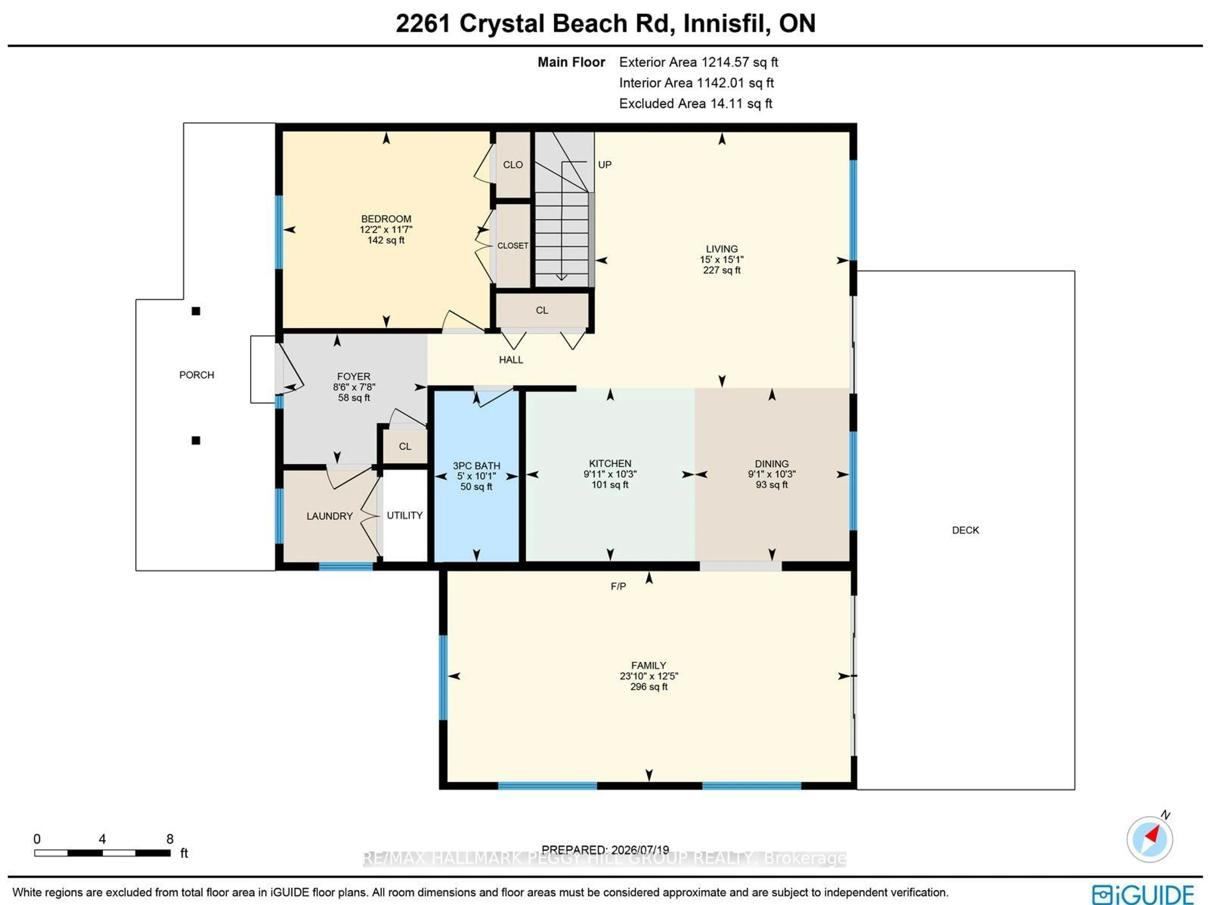 Floor plan for 2261 Crystal Beach Rd, Innisfil Ontario L9S 3W8