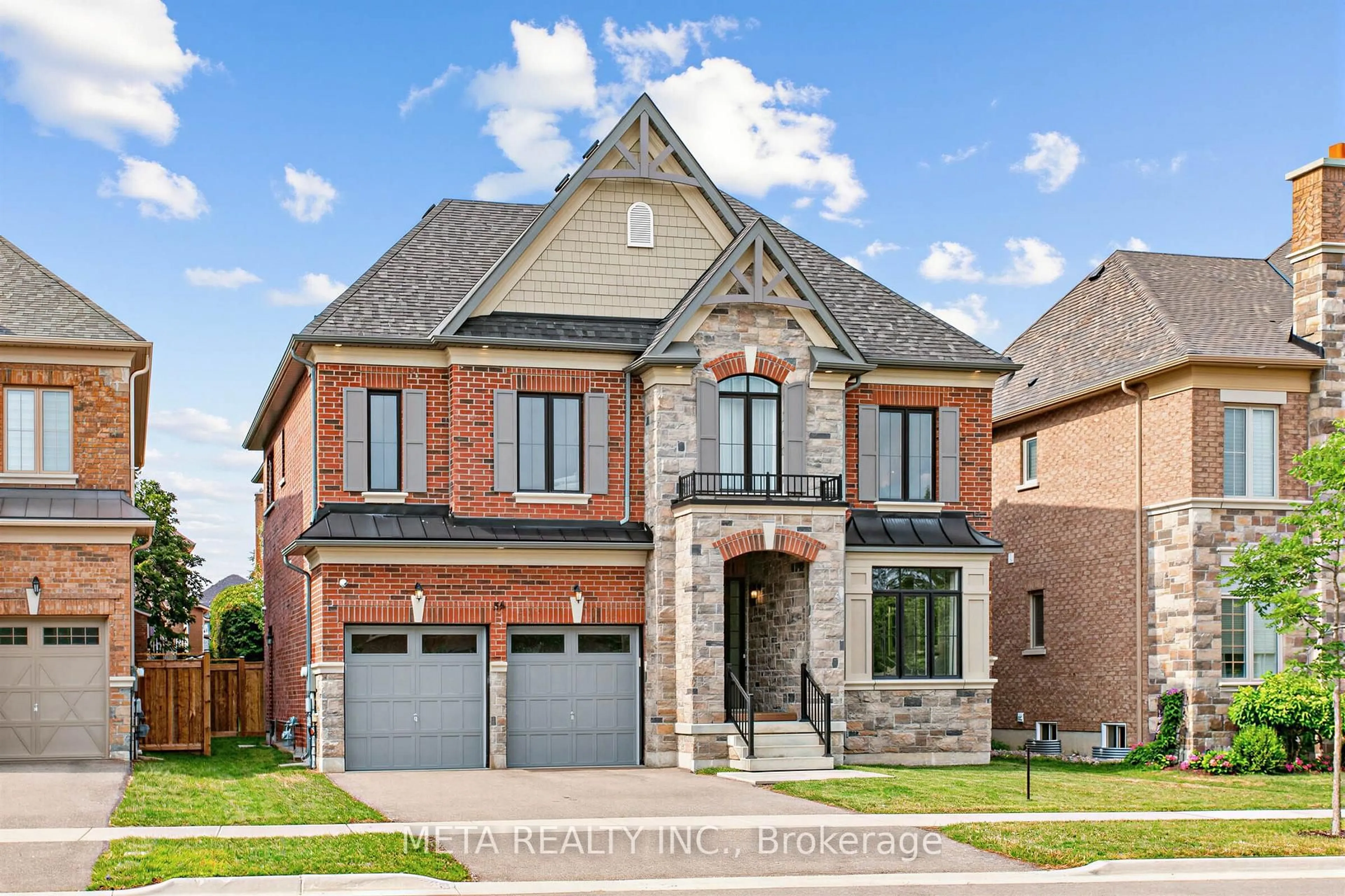 Home with brick exterior material, street for 56 Klees Cres, Aurora Ontario L4G 3W8