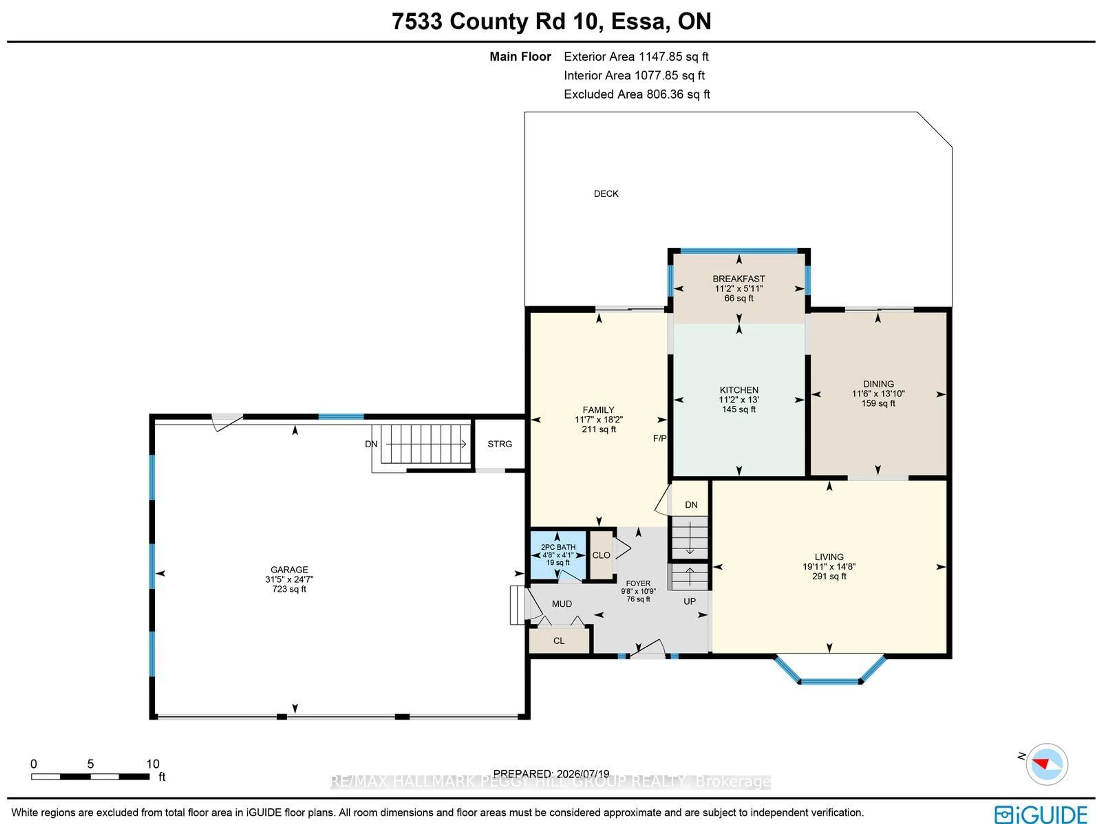 Floor plan for 7533 County Road 10, Essa Ontario L3W 0T7