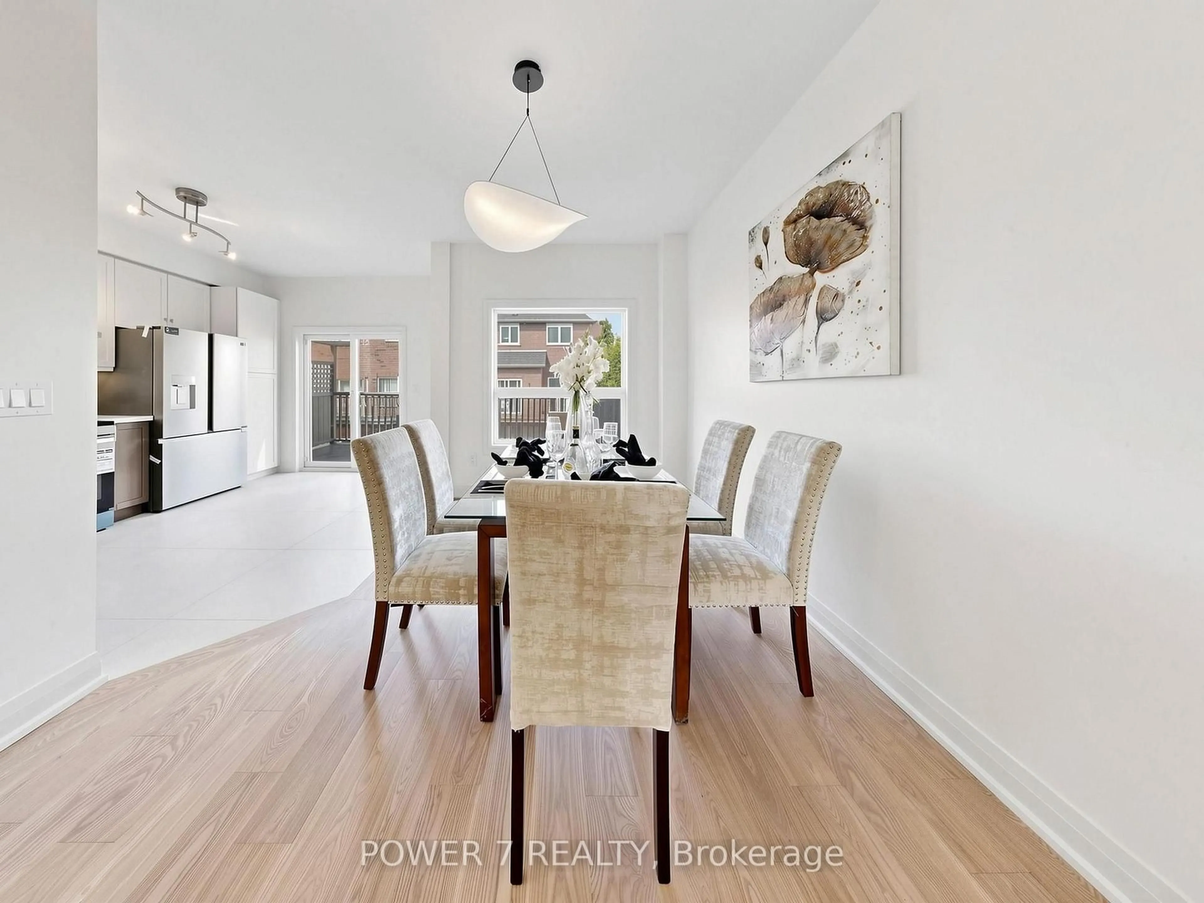 Dining room, wood/laminate floor for 20 Mccaul St, Markham Ontario L6C 2E5