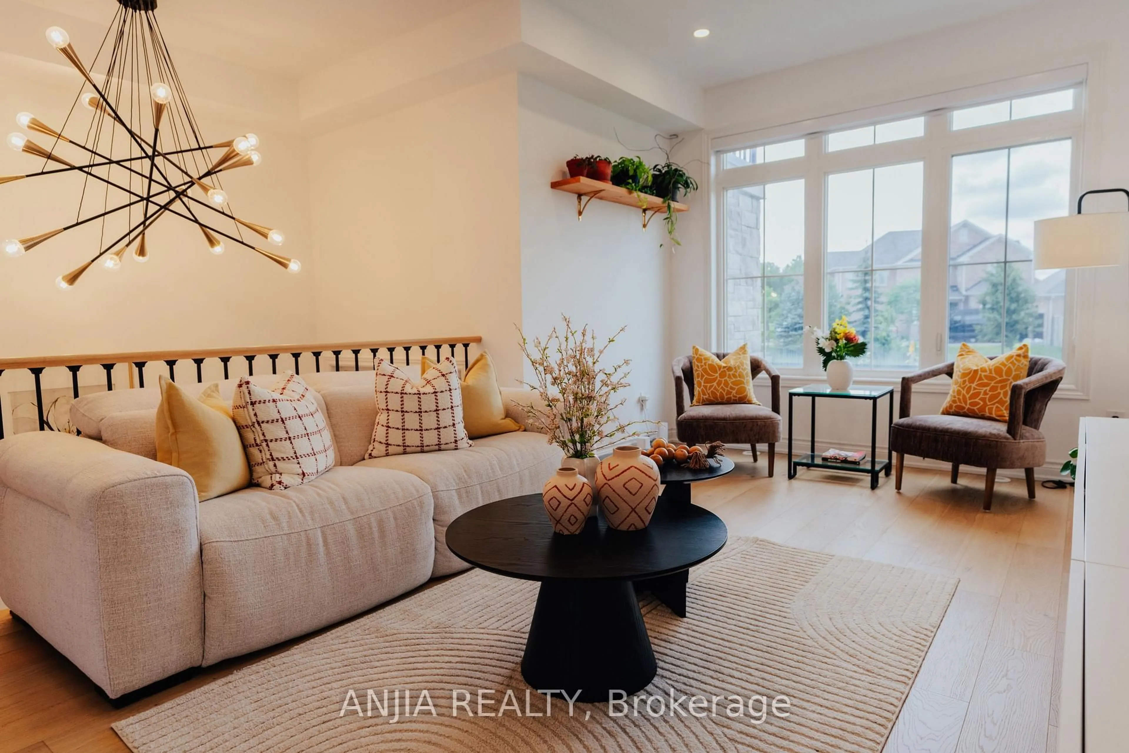 Living room with furniture, ceramic/tile floor for 221 Dundas Way, Markham Ontario L6E 0S8