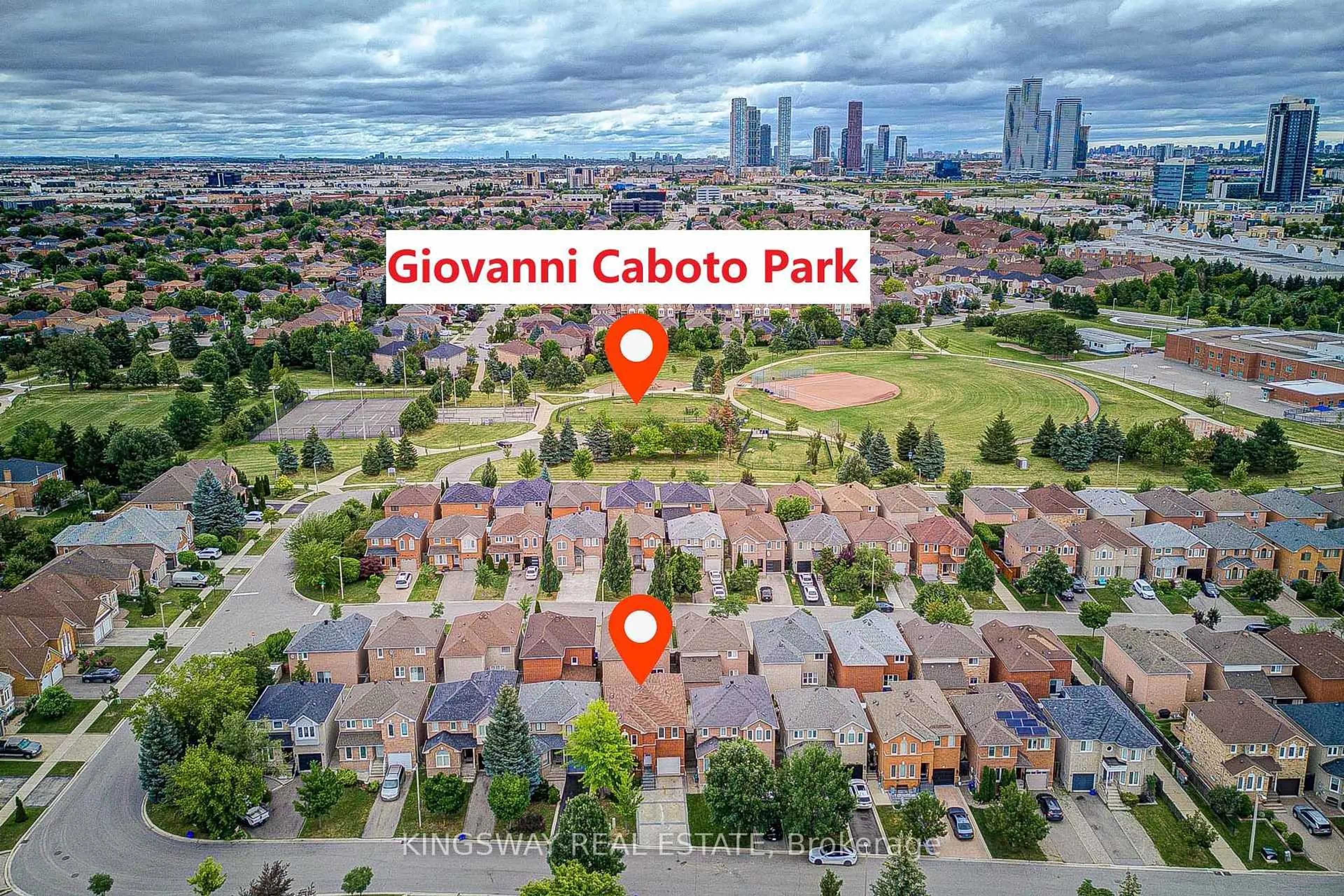 A pic from outside/outdoor area/front of a property/back of a property/a pic from drone, city buildings view from balcony for 166 Matthew Dr, Vaughan Ontario L4L 9B1