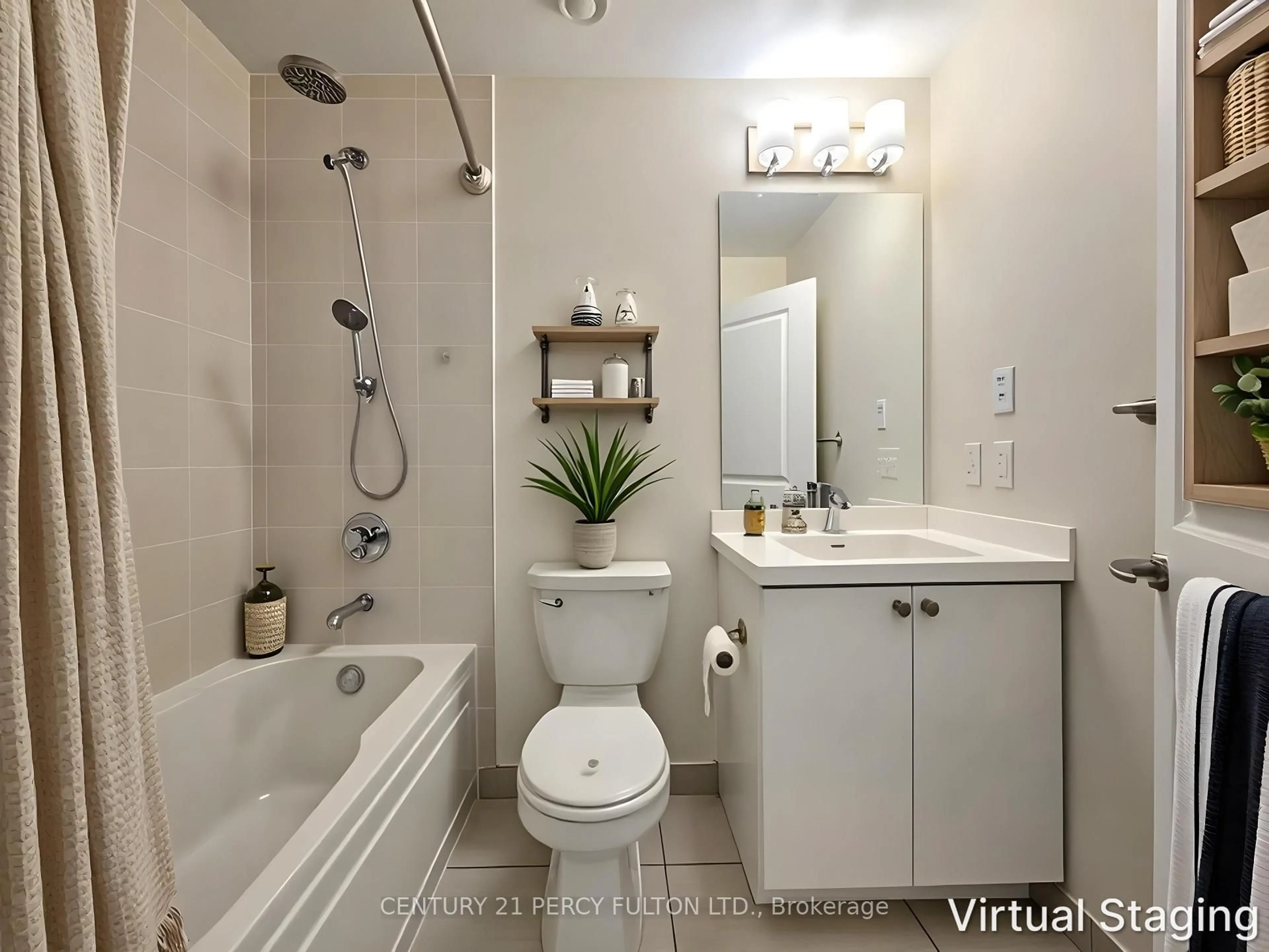 Standard bathroom, ceramic/tile floor for 9560 Markham Rd #910, Markham Ontario L6E 0N6