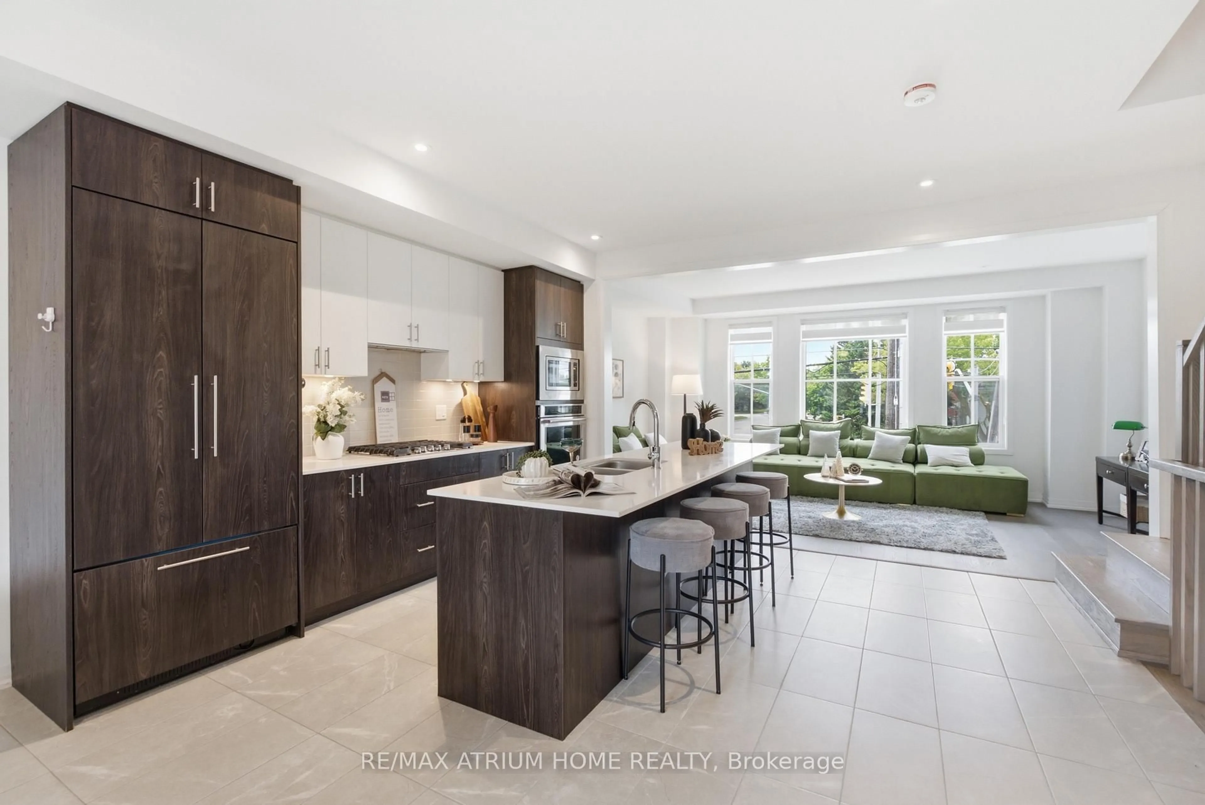 Contemporary kitchen, ceramic/tile floor for 9100 Woodbine Ave, Markham Ontario L3R 0J7
