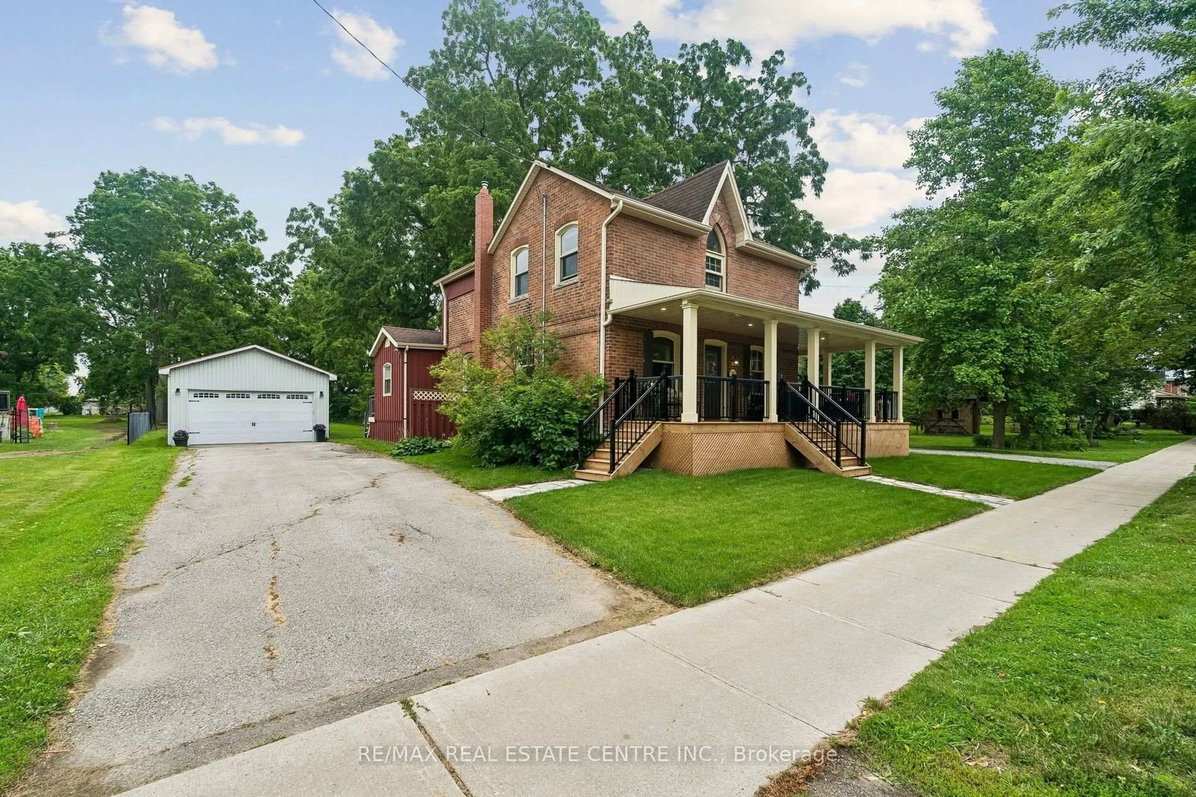 Home with brick exterior material, street for 83 Centre St, New Tecumseth Ontario L0G 1A0