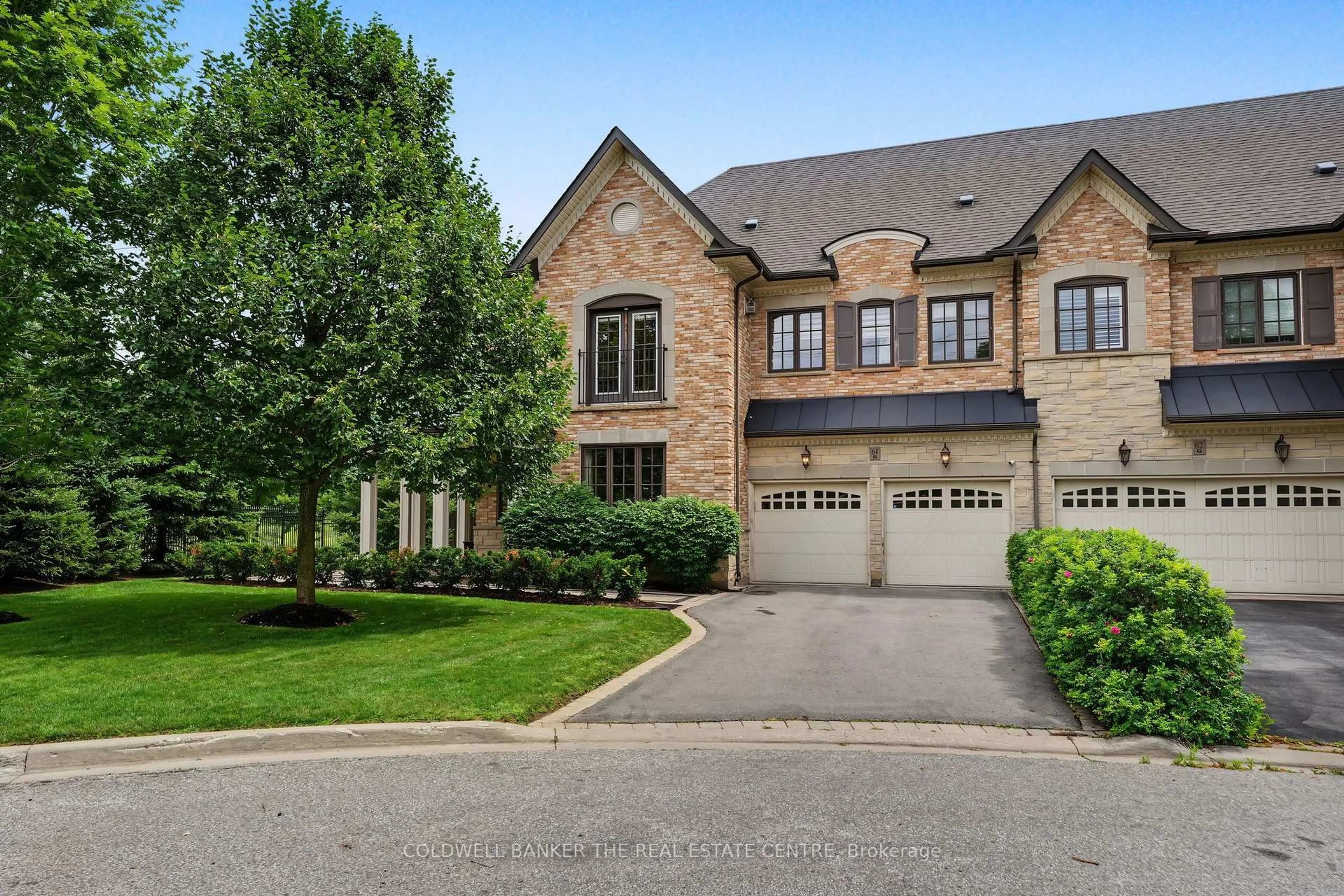 Home with brick exterior material, street for 64 Jenny Thompson Crt, Richmond Hill Ontario L4S 0E7