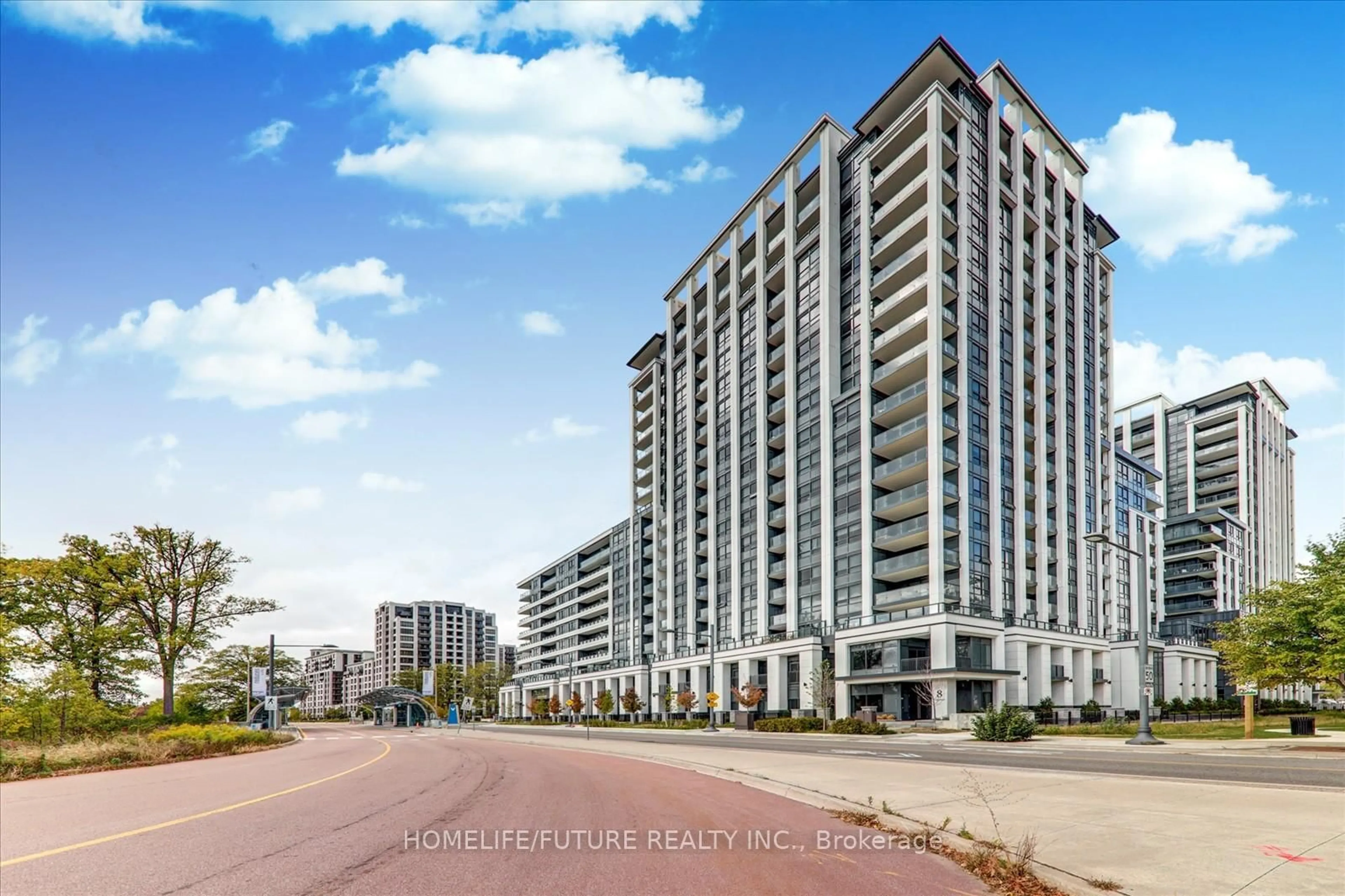 A pic from outside/outdoor area/front of a property/back of a property/a pic from drone, unknown for 8 Cedarland Dr #1017, Markham Ontario L6G 0H4