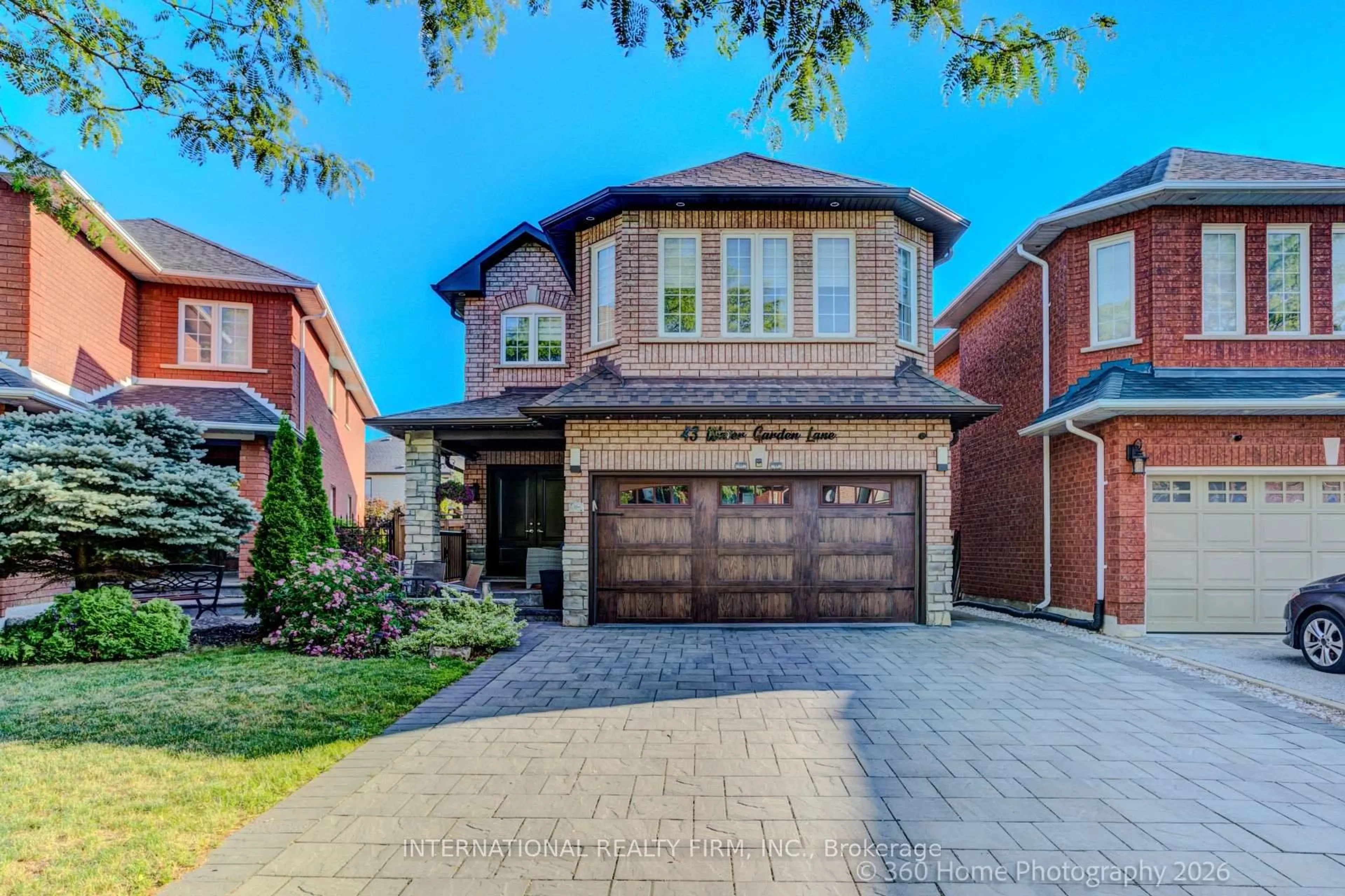 Home with brick exterior material, street for 43 Water Garden Lane, Vaughan Ontario L4H 1N2