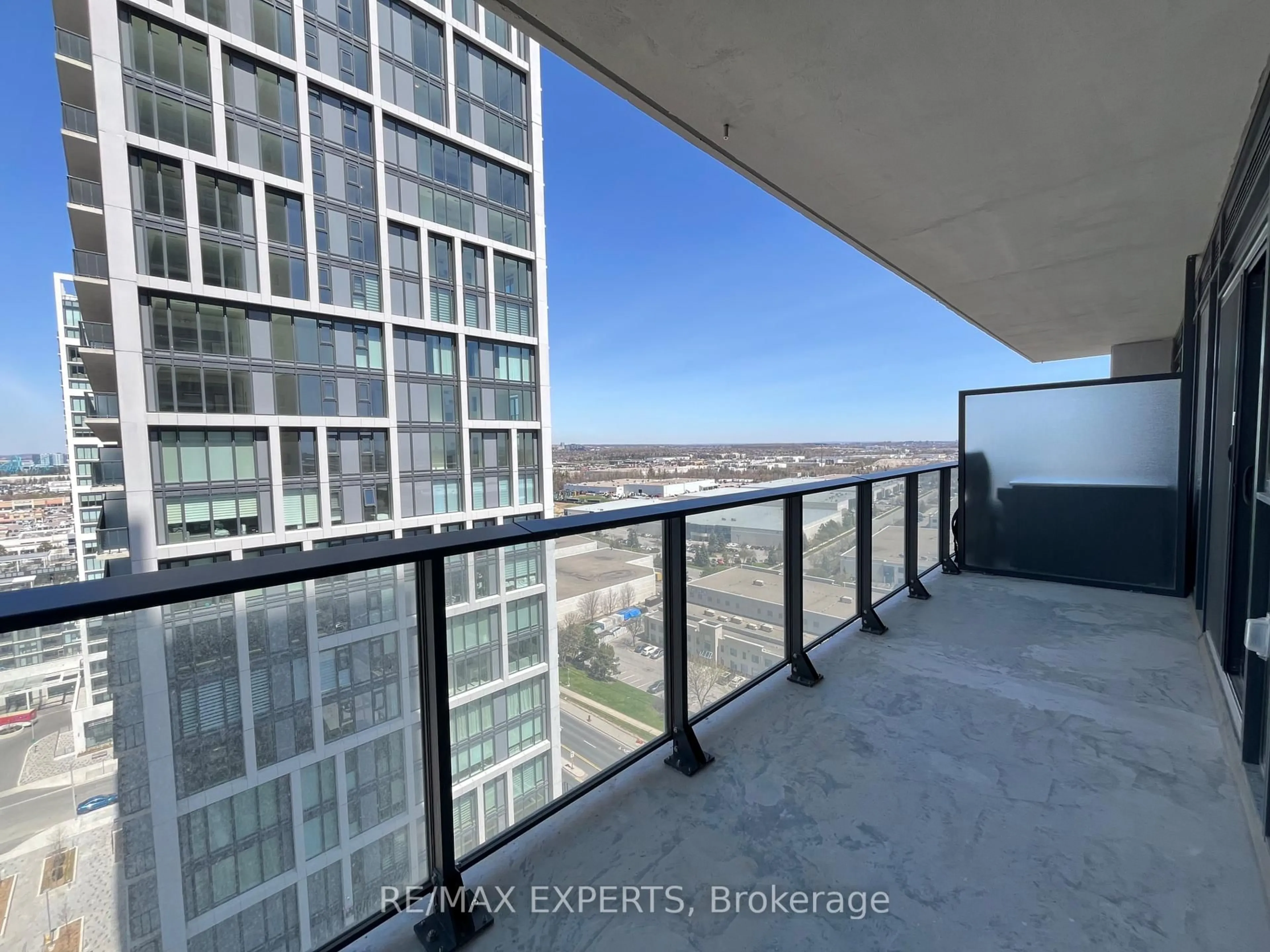 Balcony in the apartment, city buildings view from balcony for 8960 Jane St #1719, Vaughan Ontario L4K 0N9