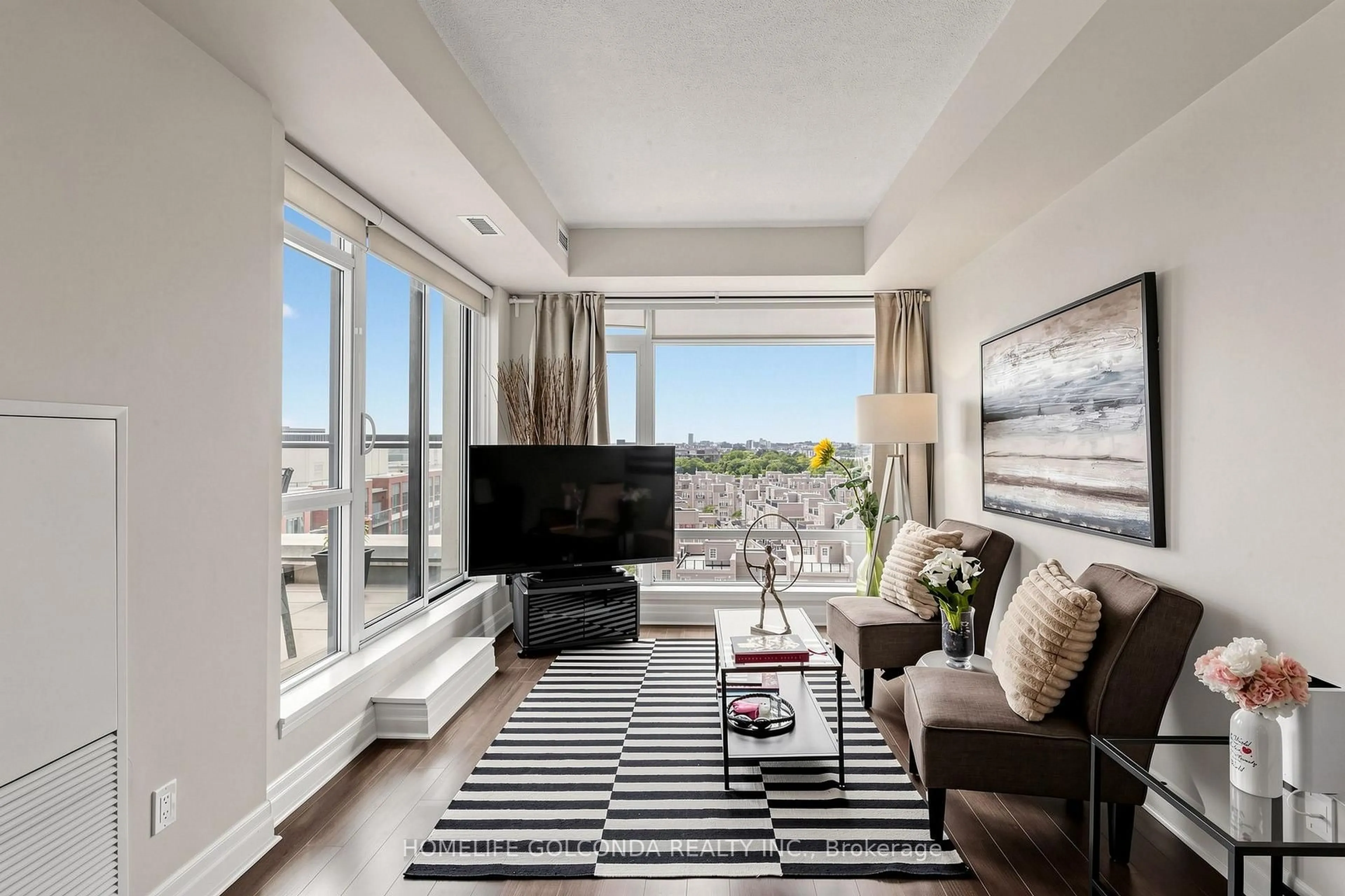 Living room with furniture, unknown for 8110 Birchmount Rd #904, Markham Ontario L6G 0E3
