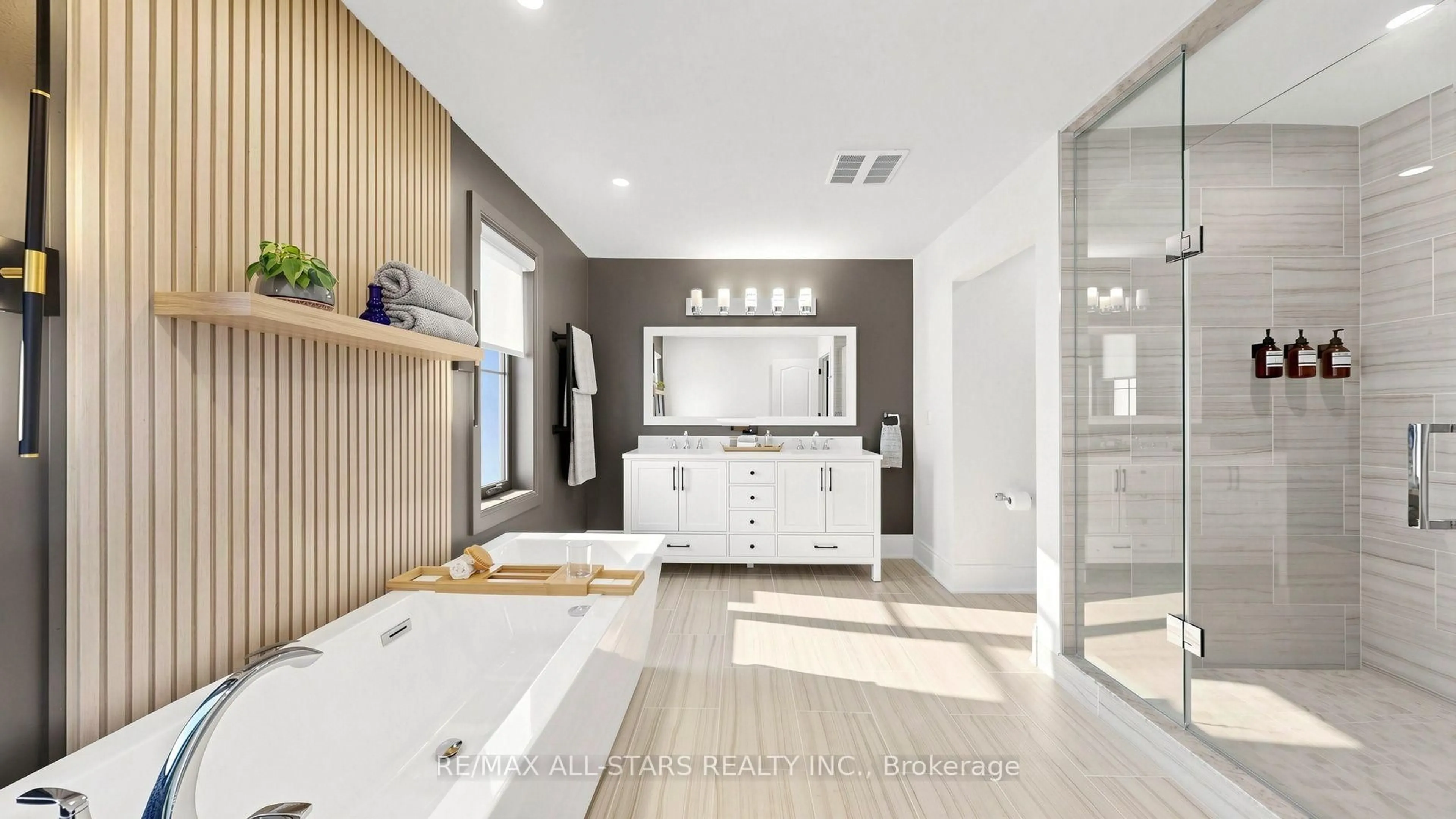 Contemporary bathroom, ceramic/tile floor for 5 Keller Lane, Uxbridge Ontario L9P 1Z3