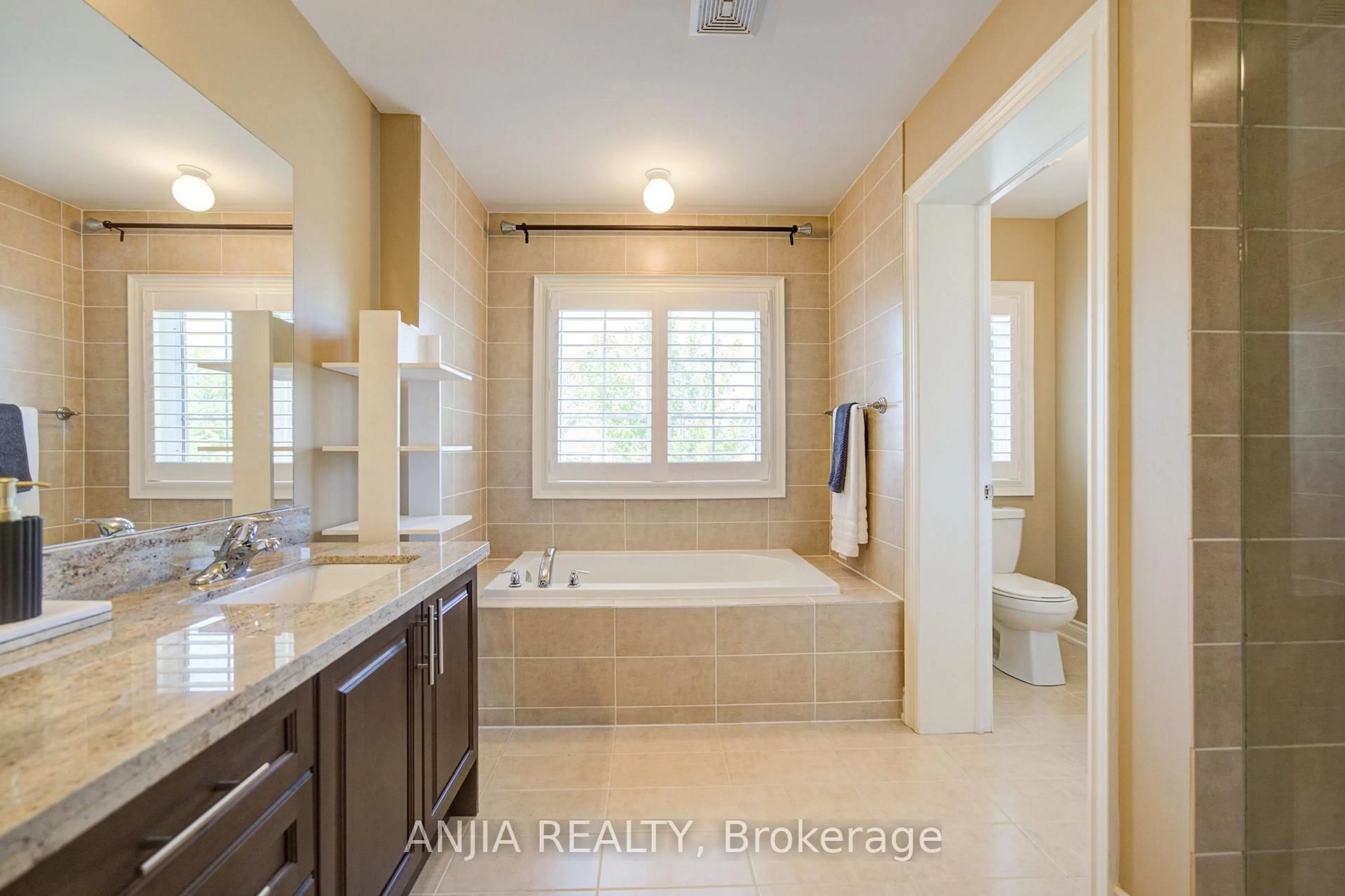Contemporary bathroom, ceramic/tile floor for 62 Holst Ave, Markham Ontario L6C 0S6