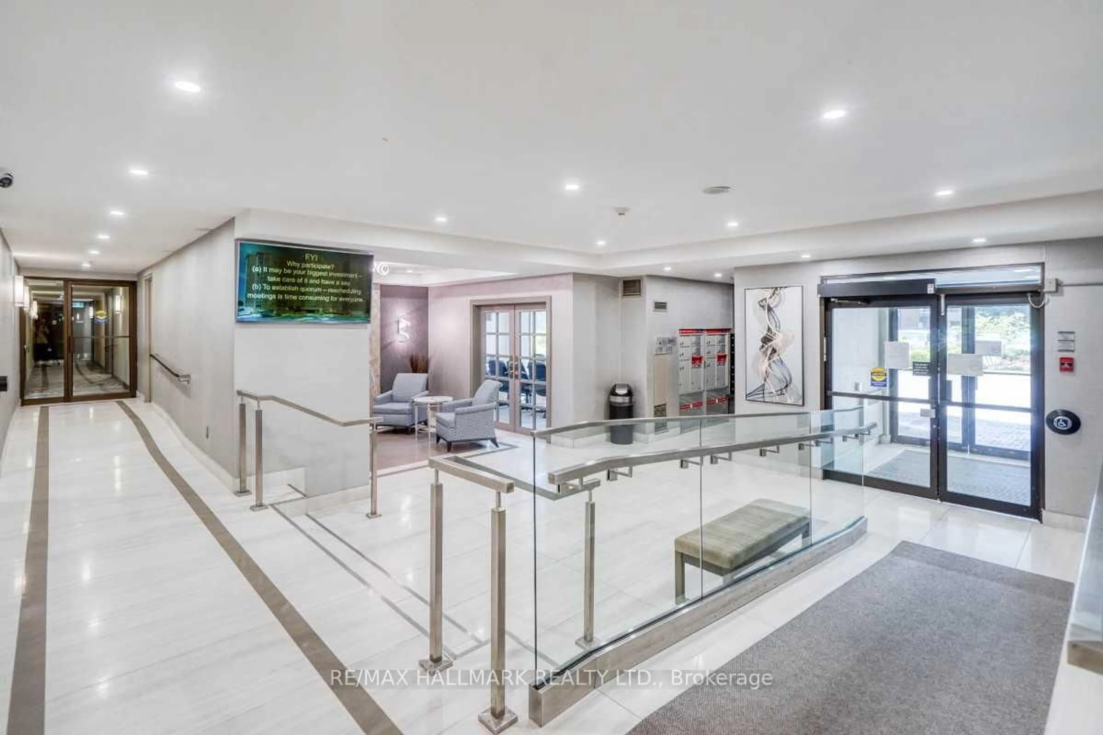 Lobby for 20 Baif Blvd #801, Richmond Hill Ontario L4C 8T1