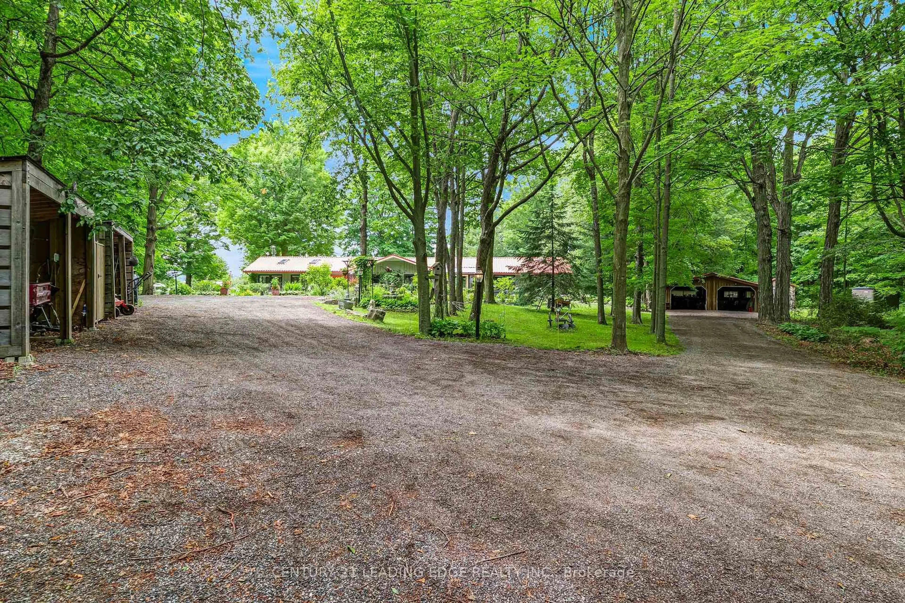 A pic from outside/outdoor area/front of a property/back of a property/a pic from drone, forest/trees view for 17962 9th Line, East Gwillimbury Ontario L0G 1M0