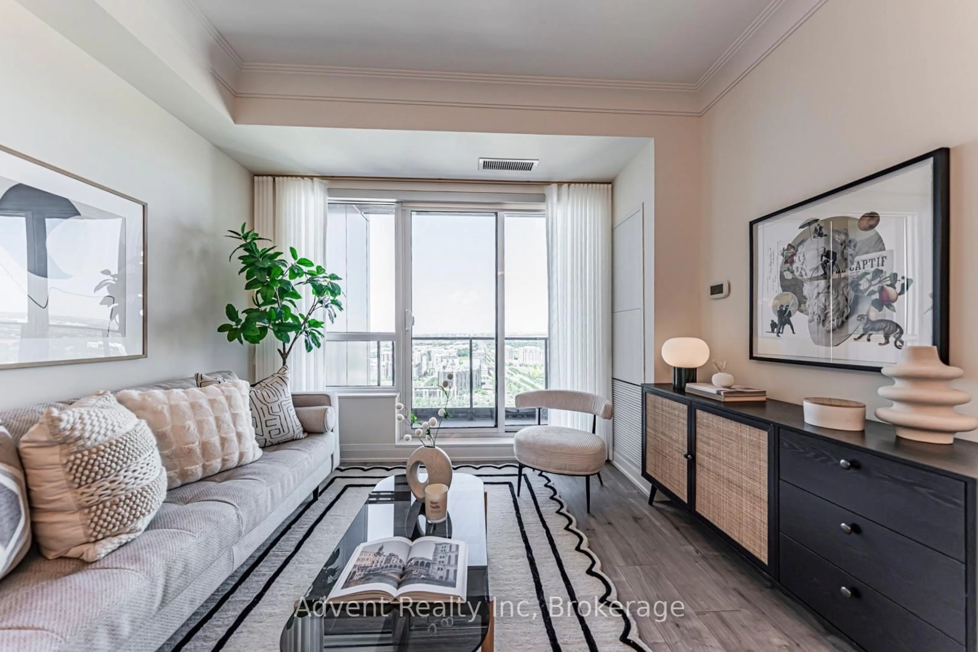 Living room with furniture, unknown for 18 Water Walk Dr #3806, Markham Ontario L3R 6L5