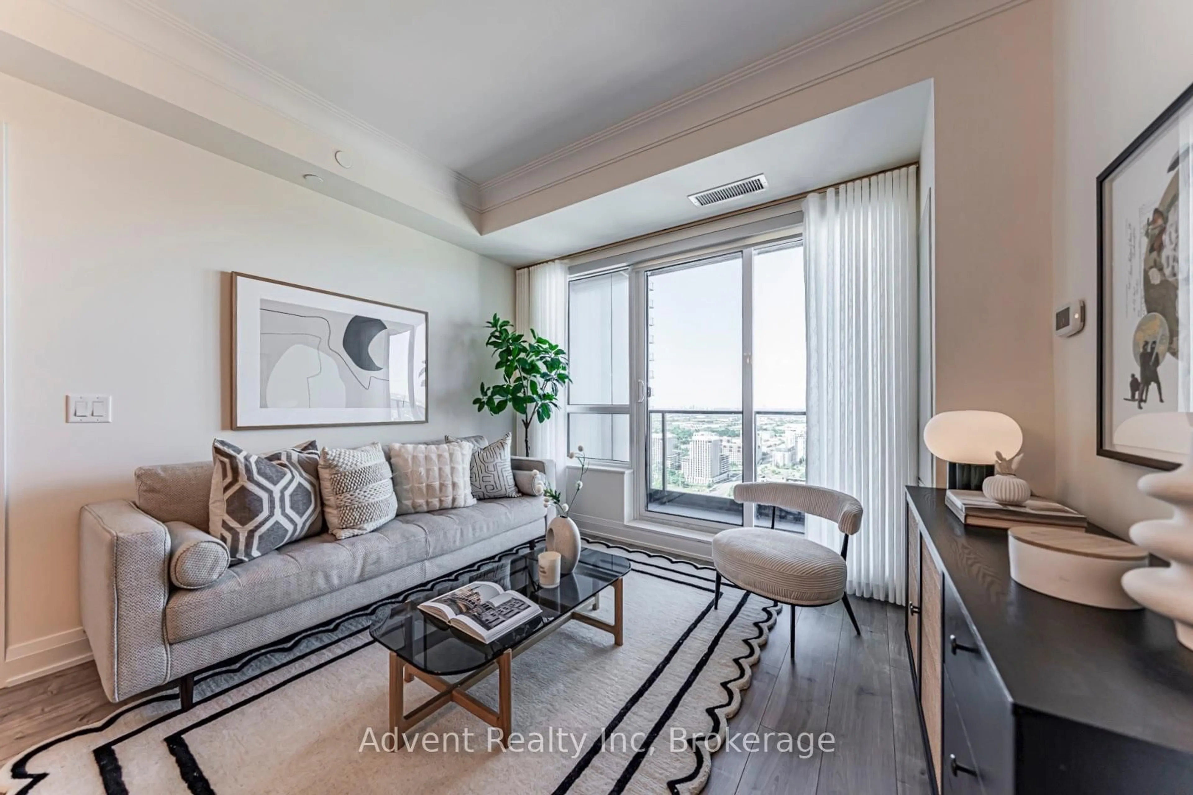 Living room with furniture, unknown for 18 Water Walk Dr #3806, Markham Ontario L3R 6L5
