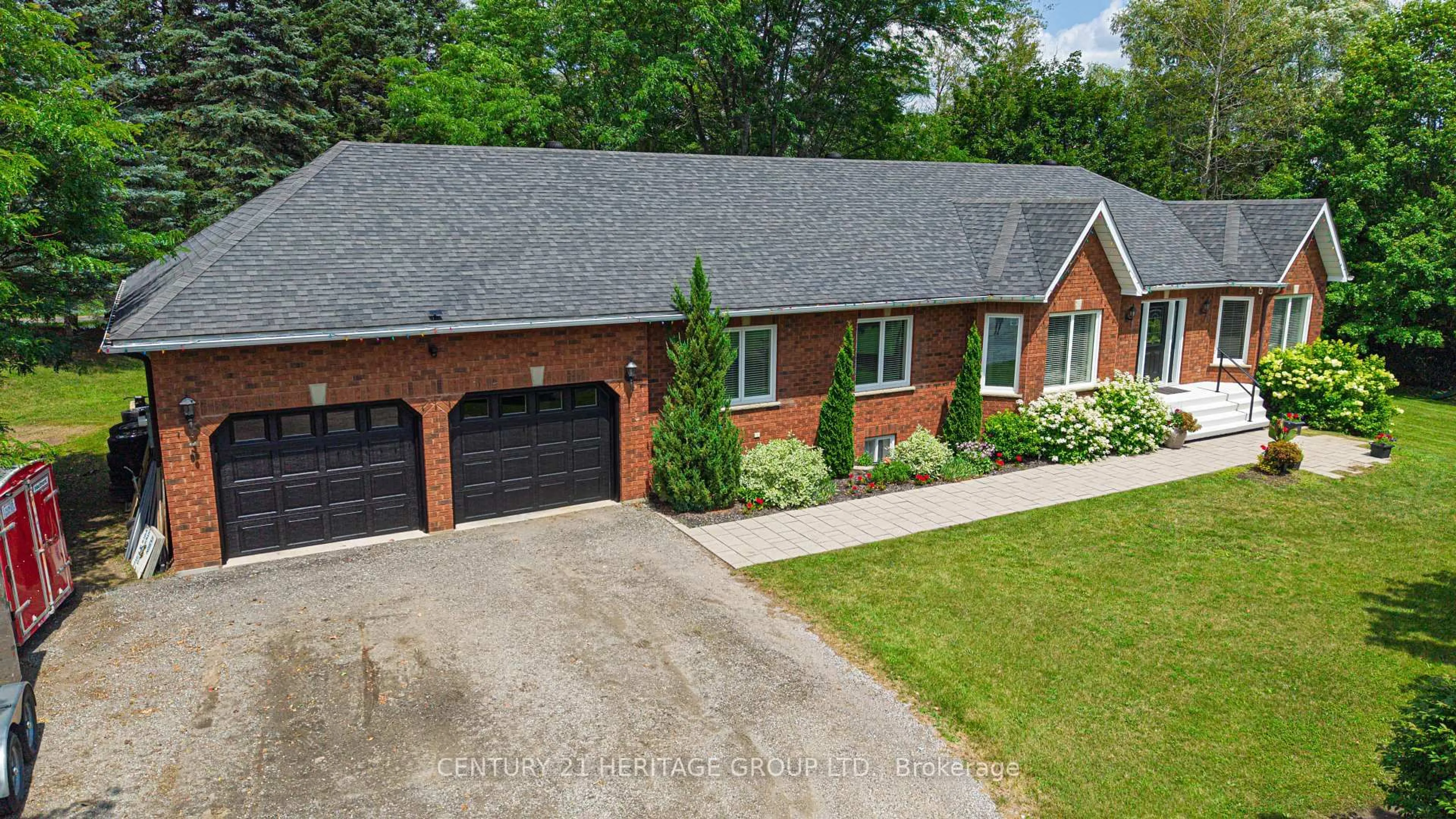 A pic from outside/outdoor area/front of a property/back of a property/a pic from drone, street for 2355 Concession Rd 4, Adjala-Tosorontio Ontario L0G 1L0