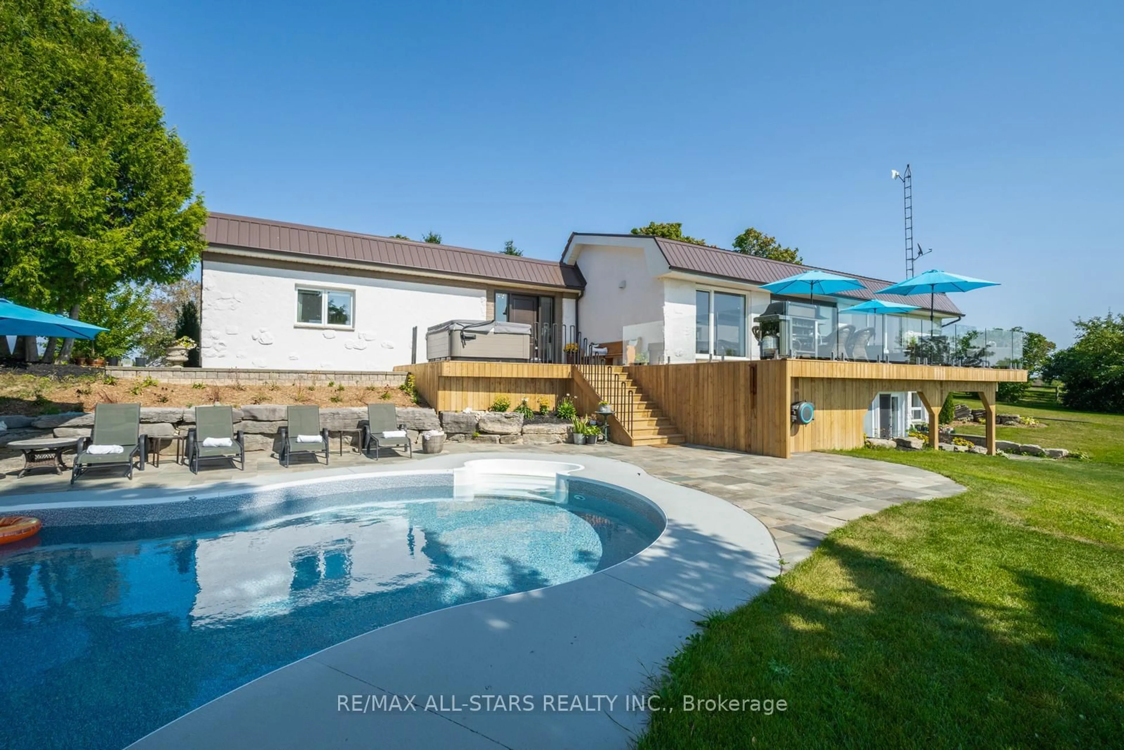 A pic from outside/outdoor area/front of a property/back of a property/a pic from drone, street for 1900 Concession 4 Rd, Uxbridge Ontario L0C 1A0