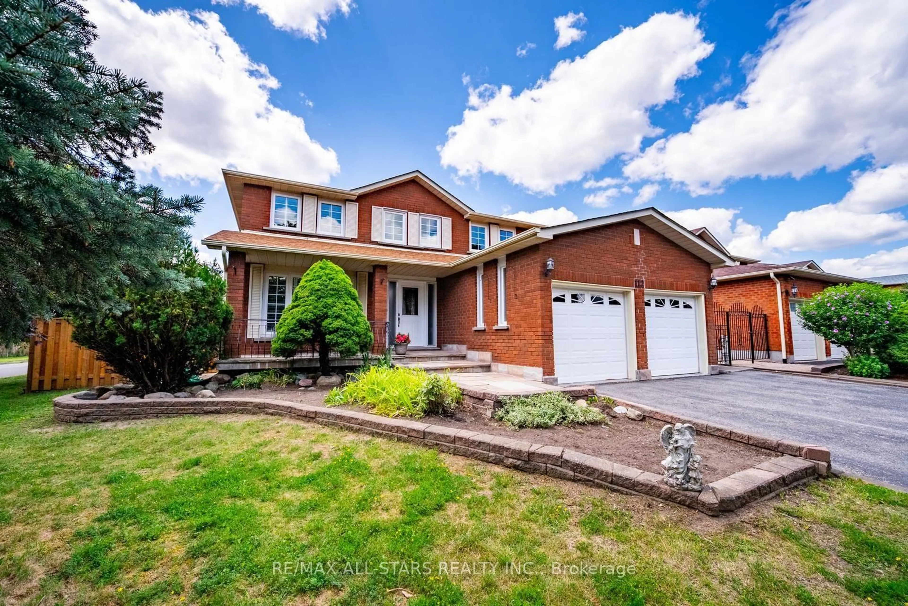 Home with brick exterior material, street for 112 Jimston Dr, Markham Ontario L3R 6R1