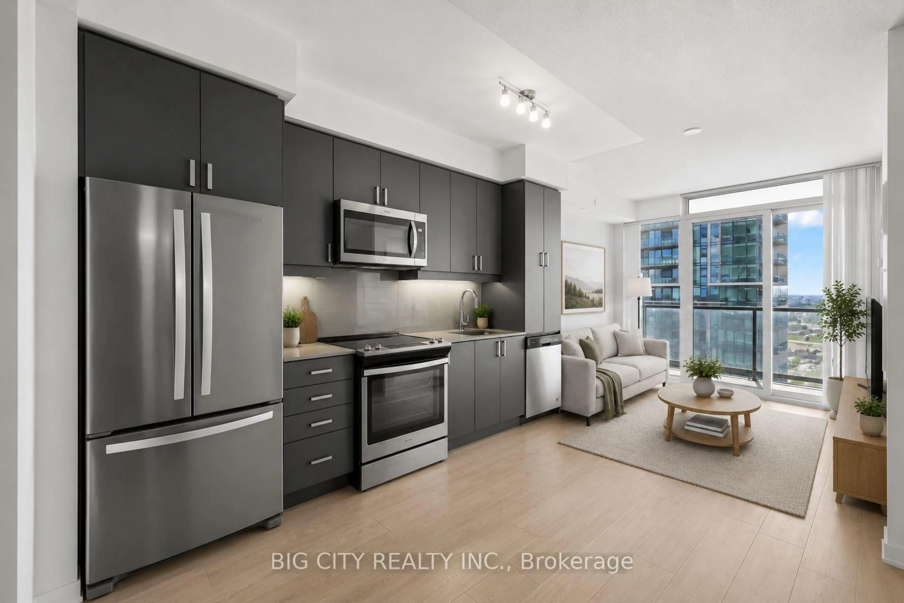 Open concept kitchen, unknown for 7895 Jane St #3211, Vaughan Ontario L4K 2M7