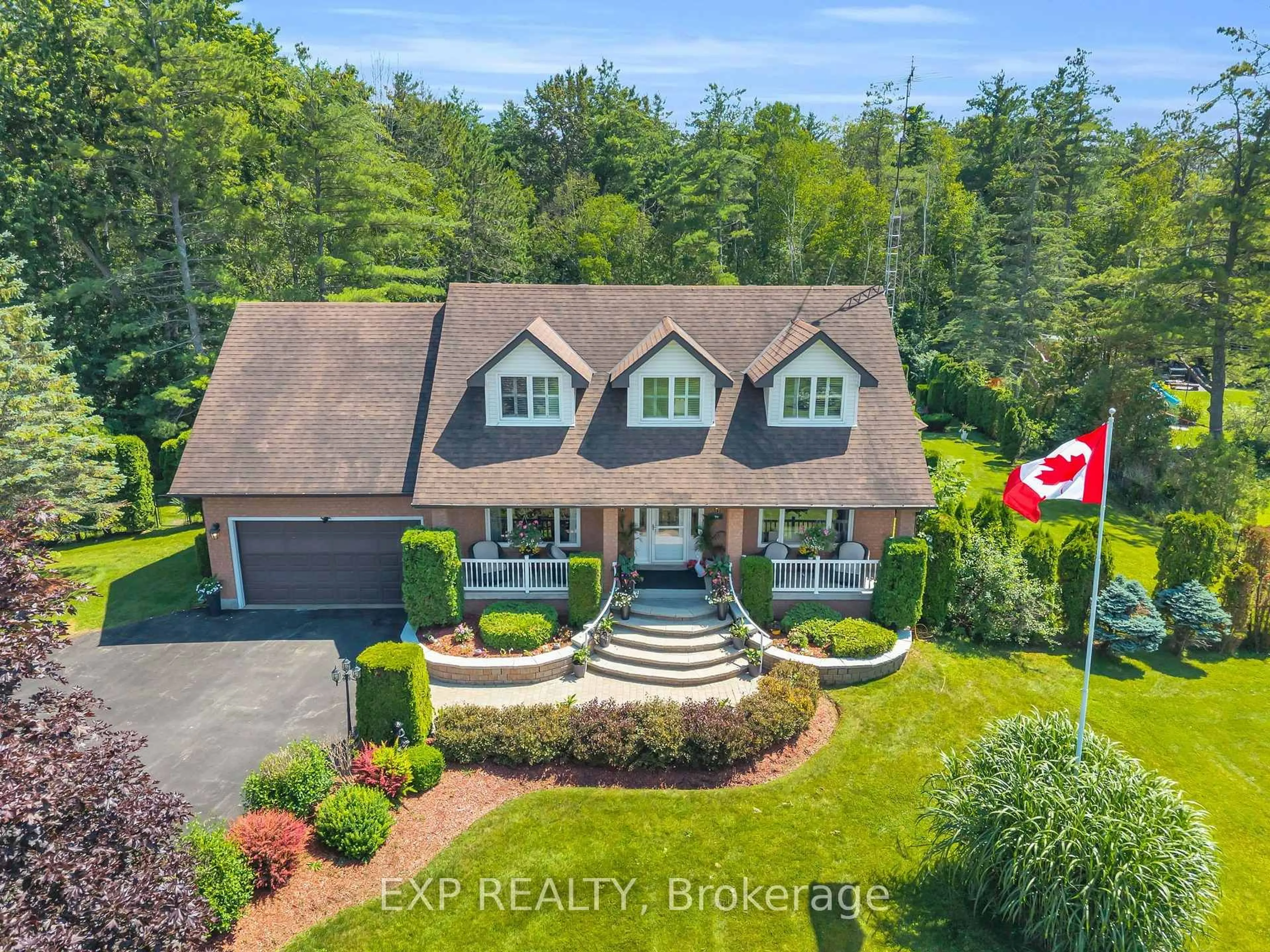 A pic from outside/outdoor area/front of a property/back of a property/a pic from drone, water/lake/river/ocean view for 5763 Black River Rd, Georgina Ontario L0E 1R0