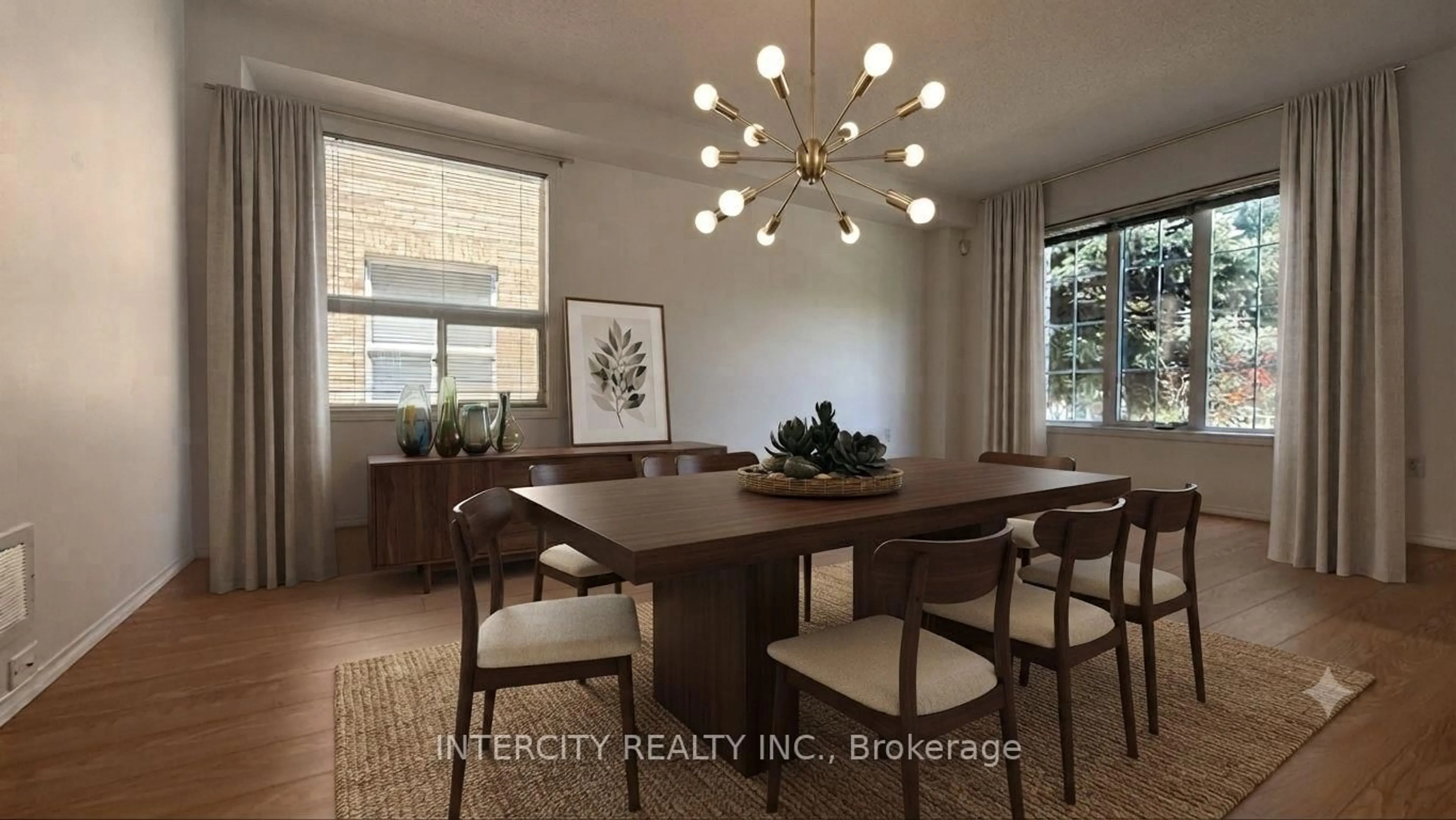Dining room, wood/laminate floor for 12 Castle Park Blvd, Vaughan Ontario L4H 1M5