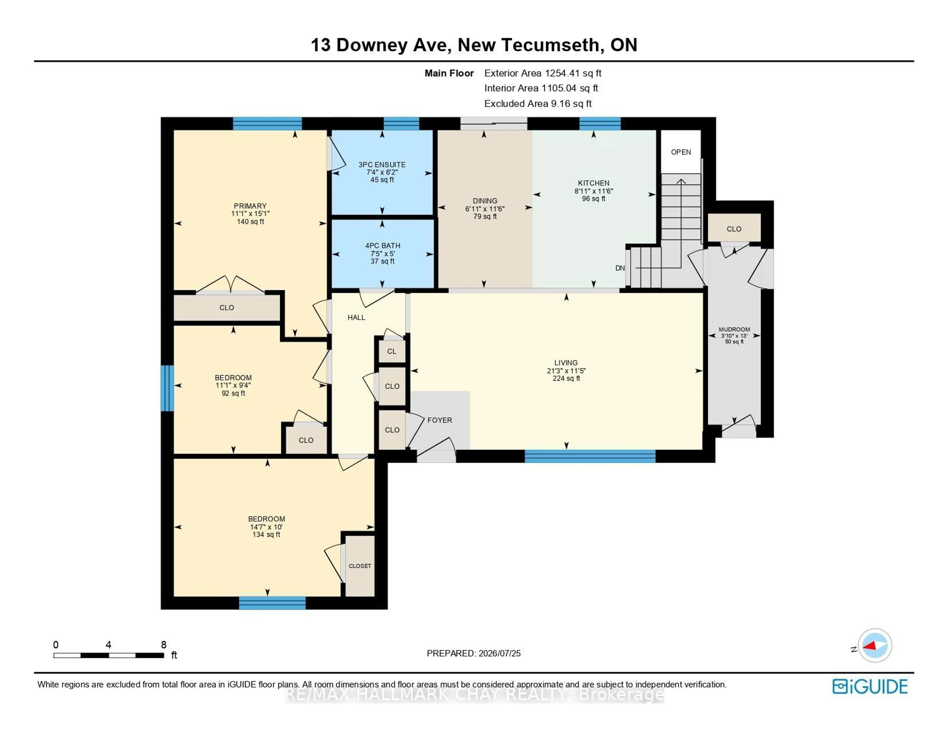 Floor plan for 13 Downey Ave, New Tecumseth Ontario L9R 1J7