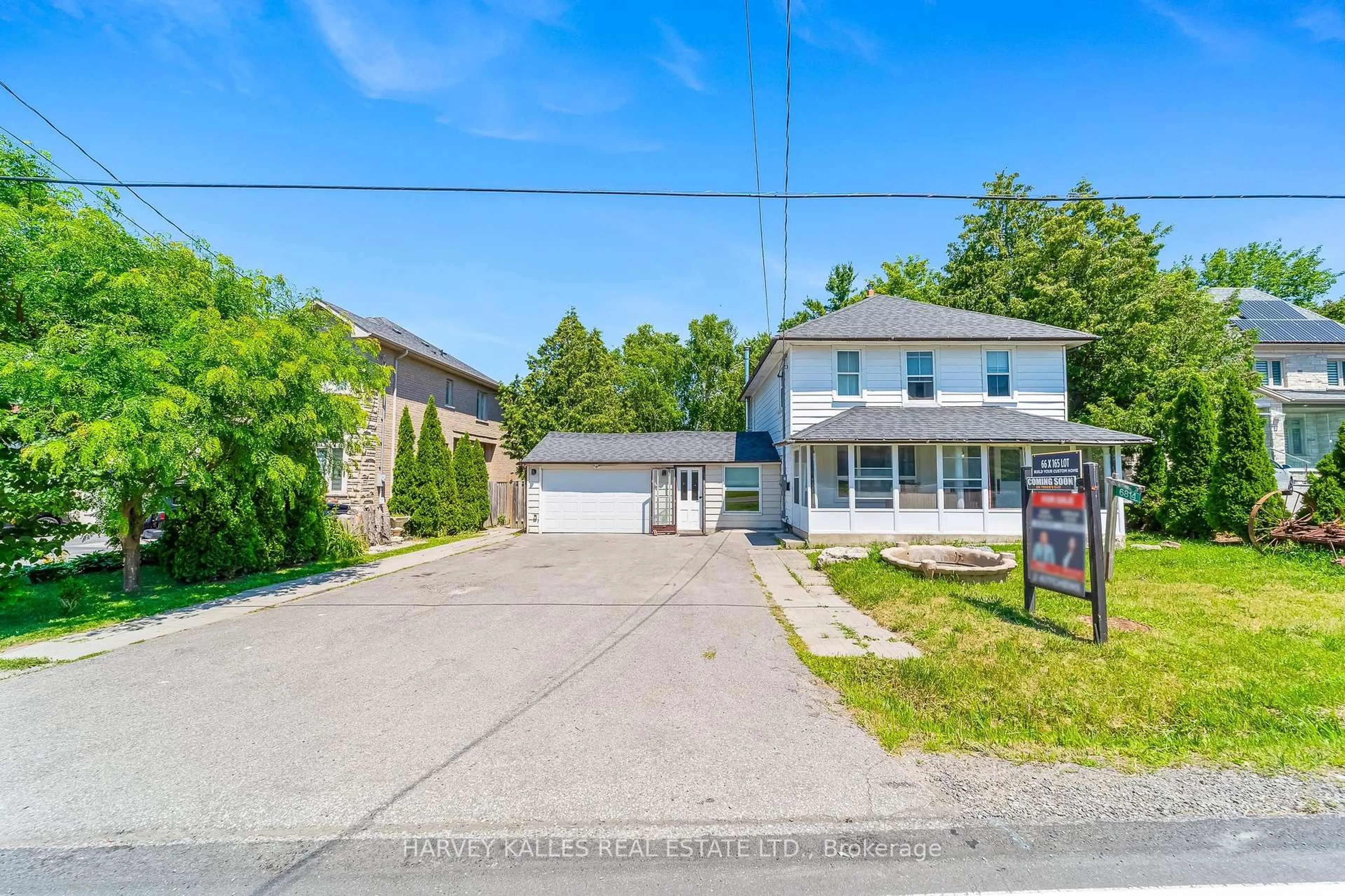 A pic from outside/outdoor area/front of a property/back of a property/a pic from drone, street for 6814 14th Ave, Markham Ontario L6B 1A8