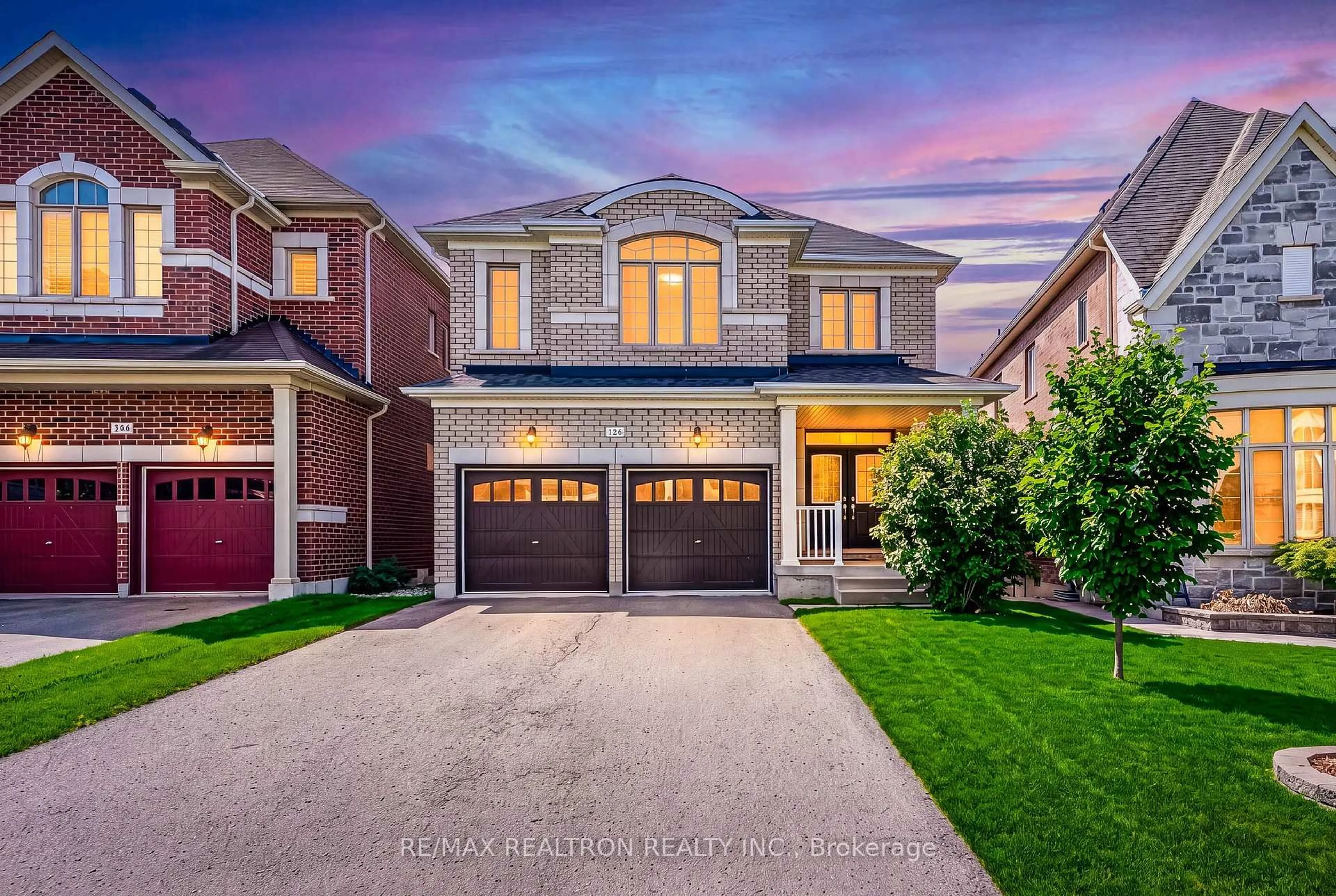 Home with brick exterior material, street for 126 Crane St, Aurora Ontario L4G 0W2