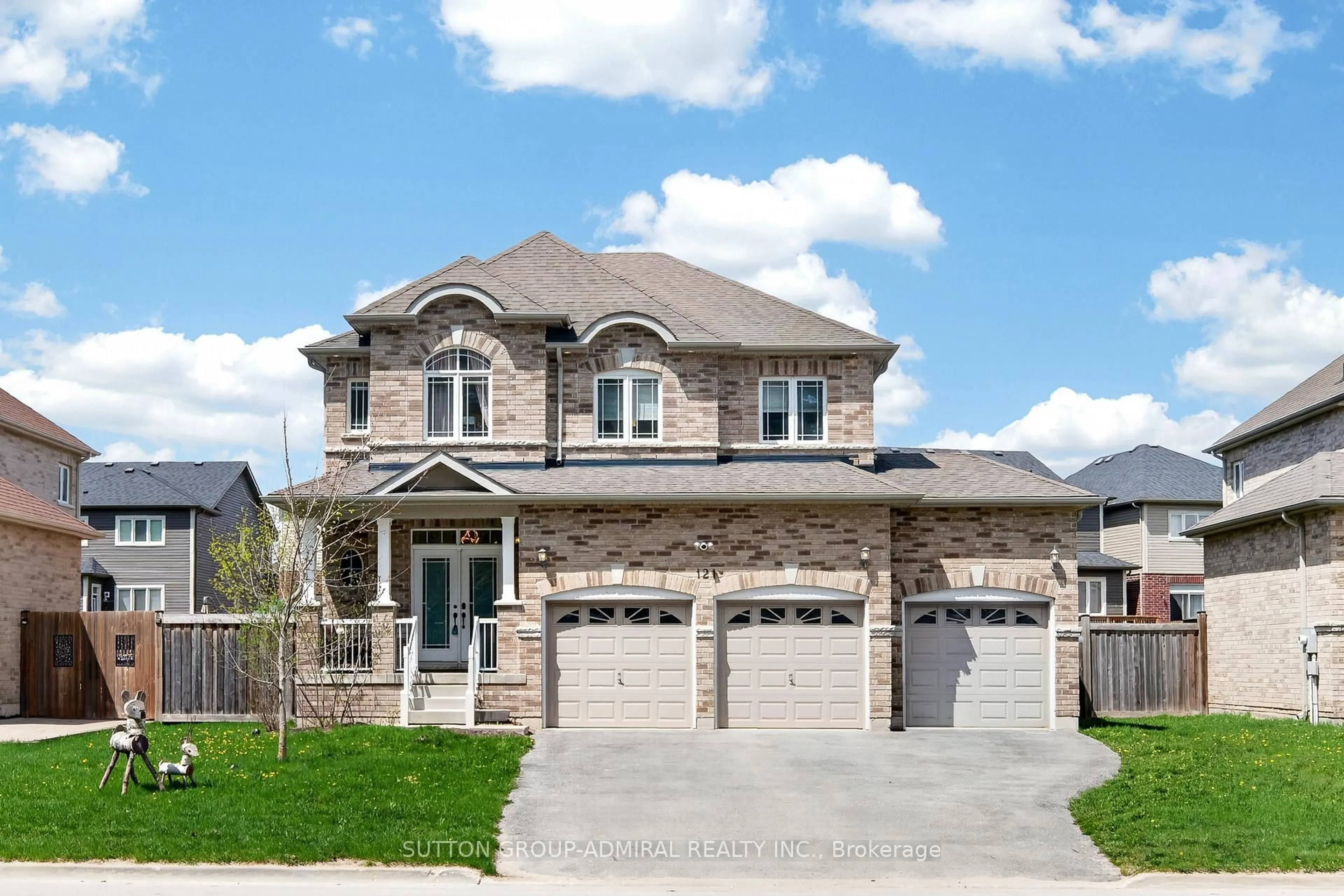 Home with brick exterior material, street for 121 Centre St, Essa Ontario L0M 1B0