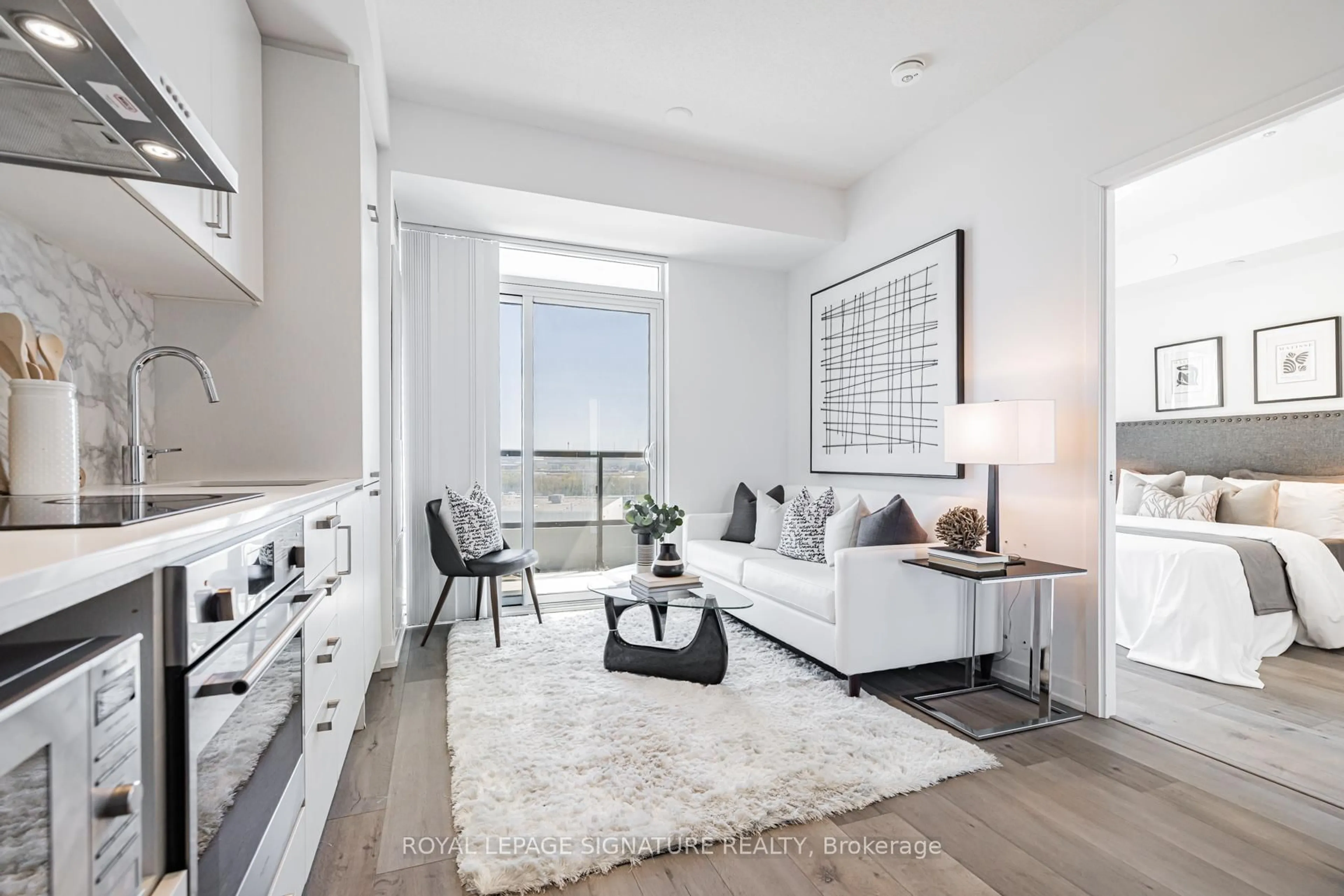 Living room with furniture, unknown for 60 Honeycrisp Cres #618, Vaughan Ontario L4K 0N5