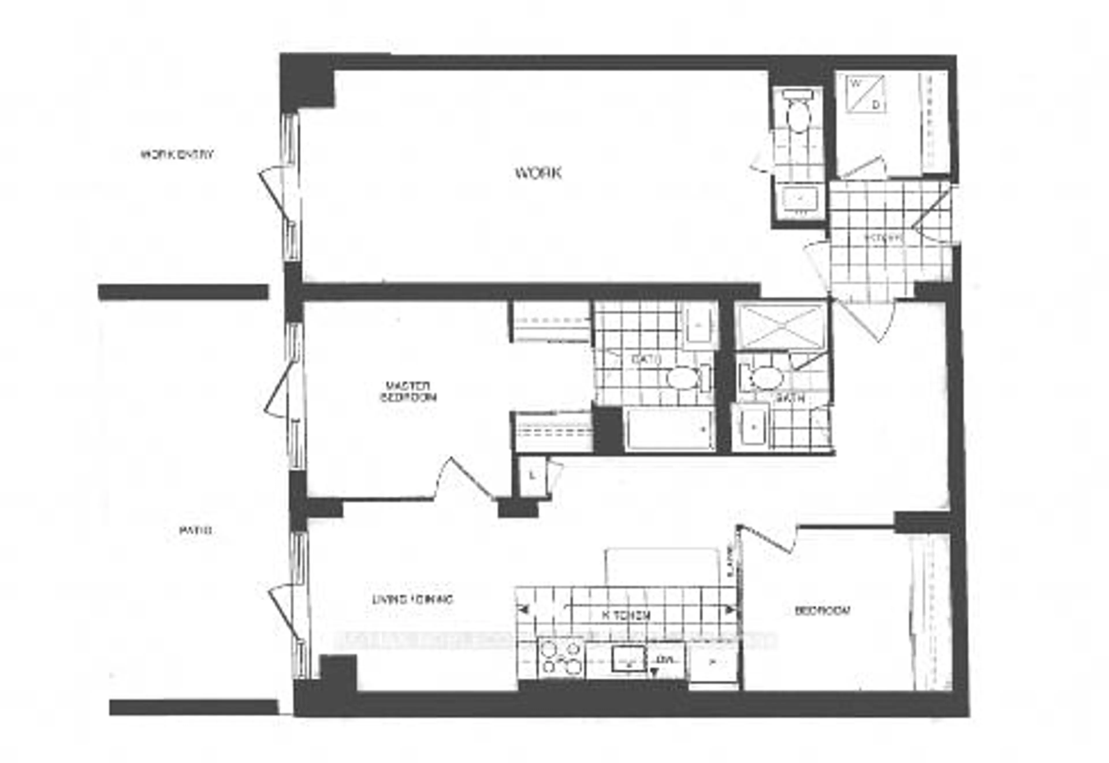 Floor plan for 9199 Yonge St #102SE, Richmond Hill Ontario L4C 1H7