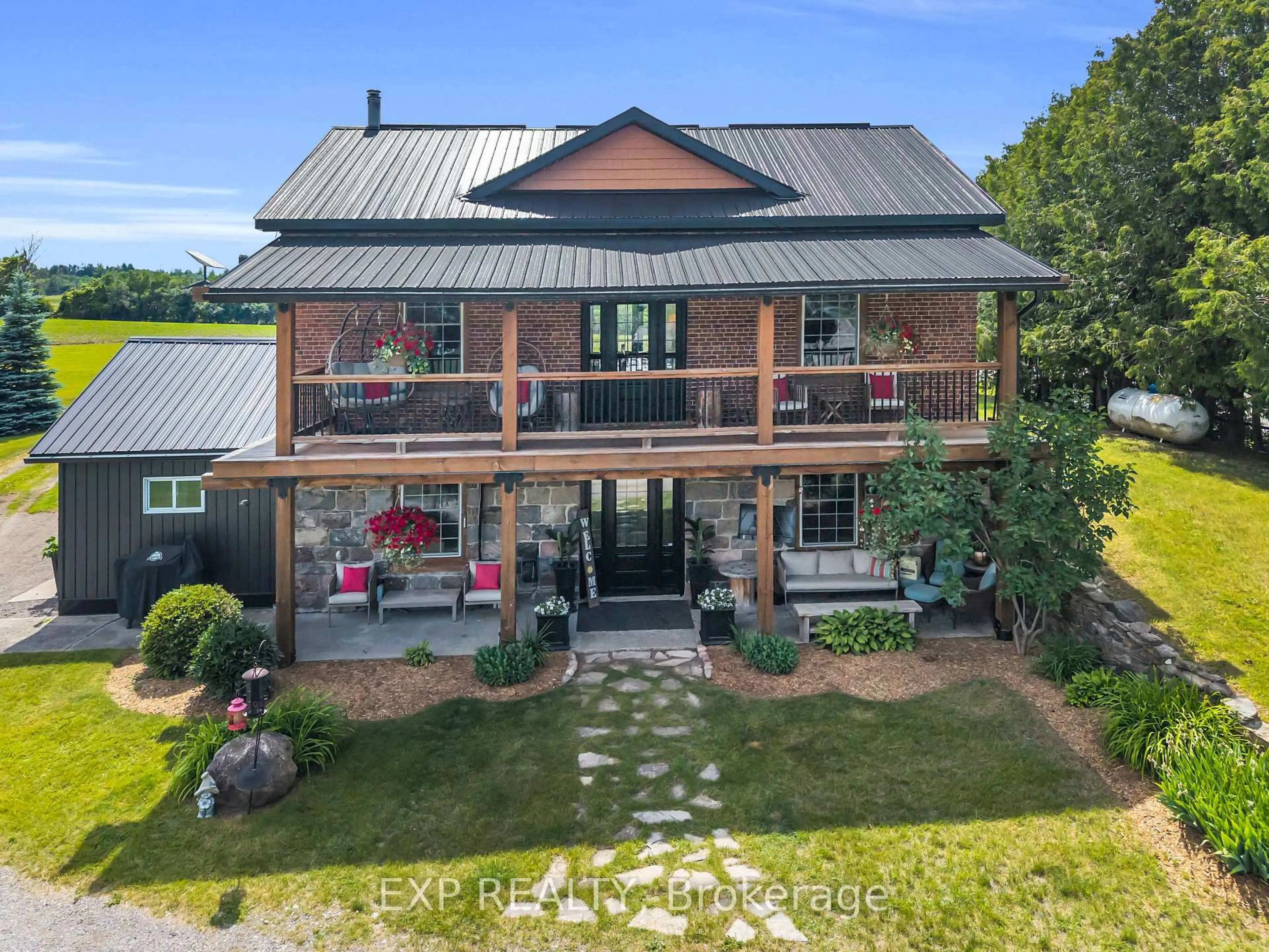 A pic from outside/outdoor area/front of a property/back of a property/a pic from drone, unknown for 220 Lakeridge Rd, Brock Ontario L0C 1H0
