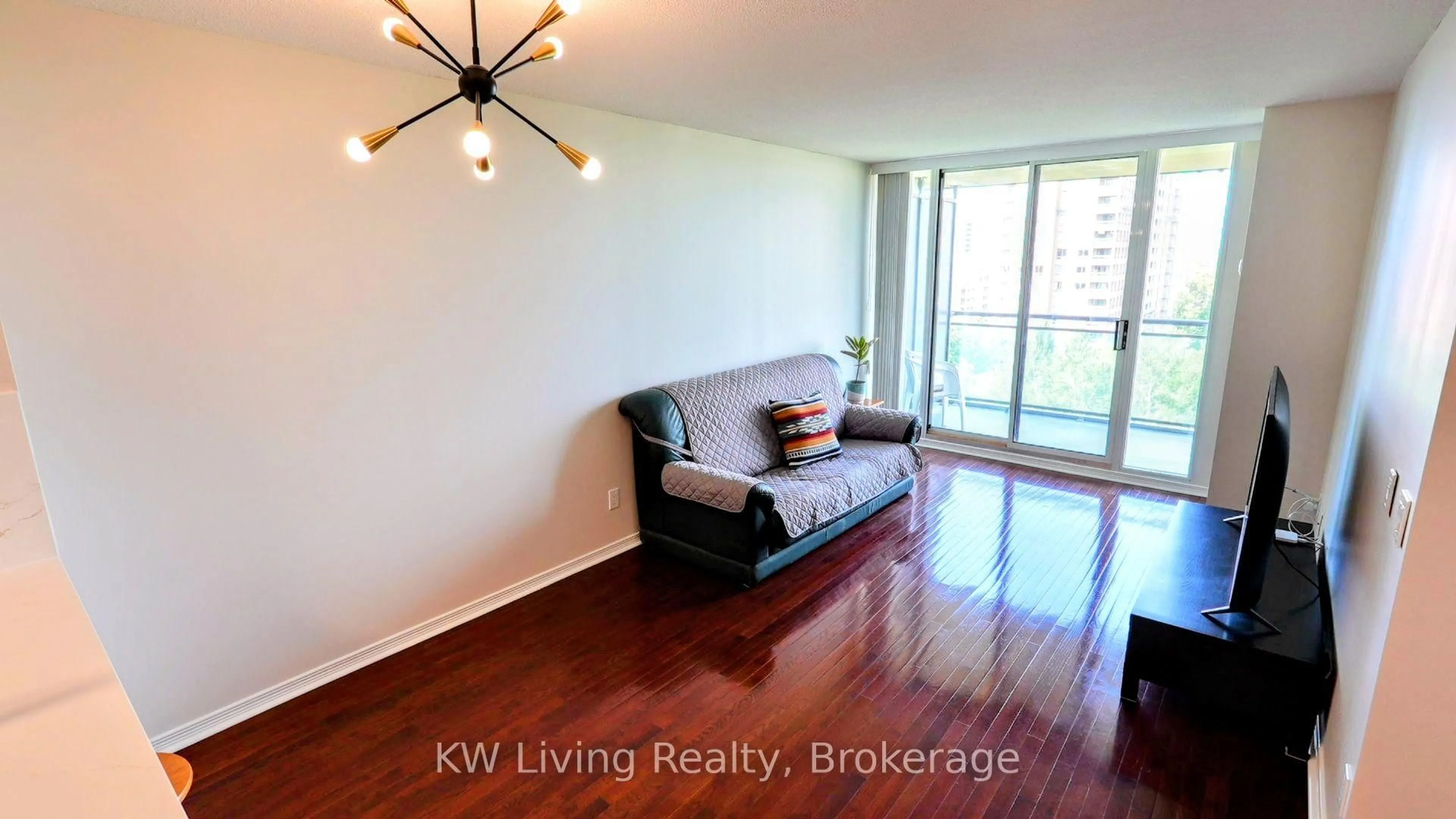 Living room with furniture, wood/laminate floor for 330 Red Maple Rd #1003, Richmond Hill Ontario L4C 0T6