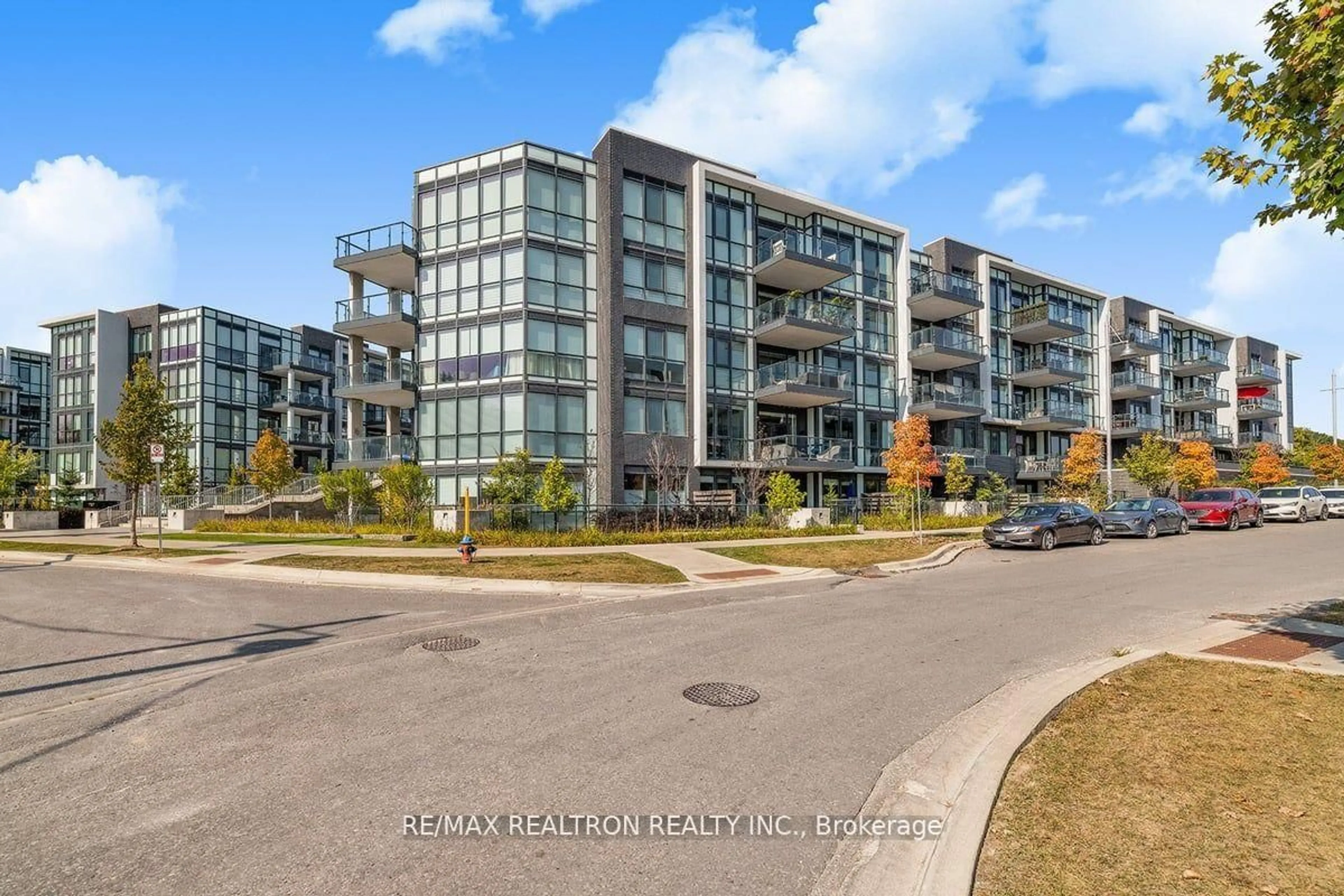 A pic from outside/outdoor area/front of a property/back of a property/a pic from drone, water/lake/river/ocean view for 375 Sea Ray Ave #437, Innisfil Ontario L9S 0N9