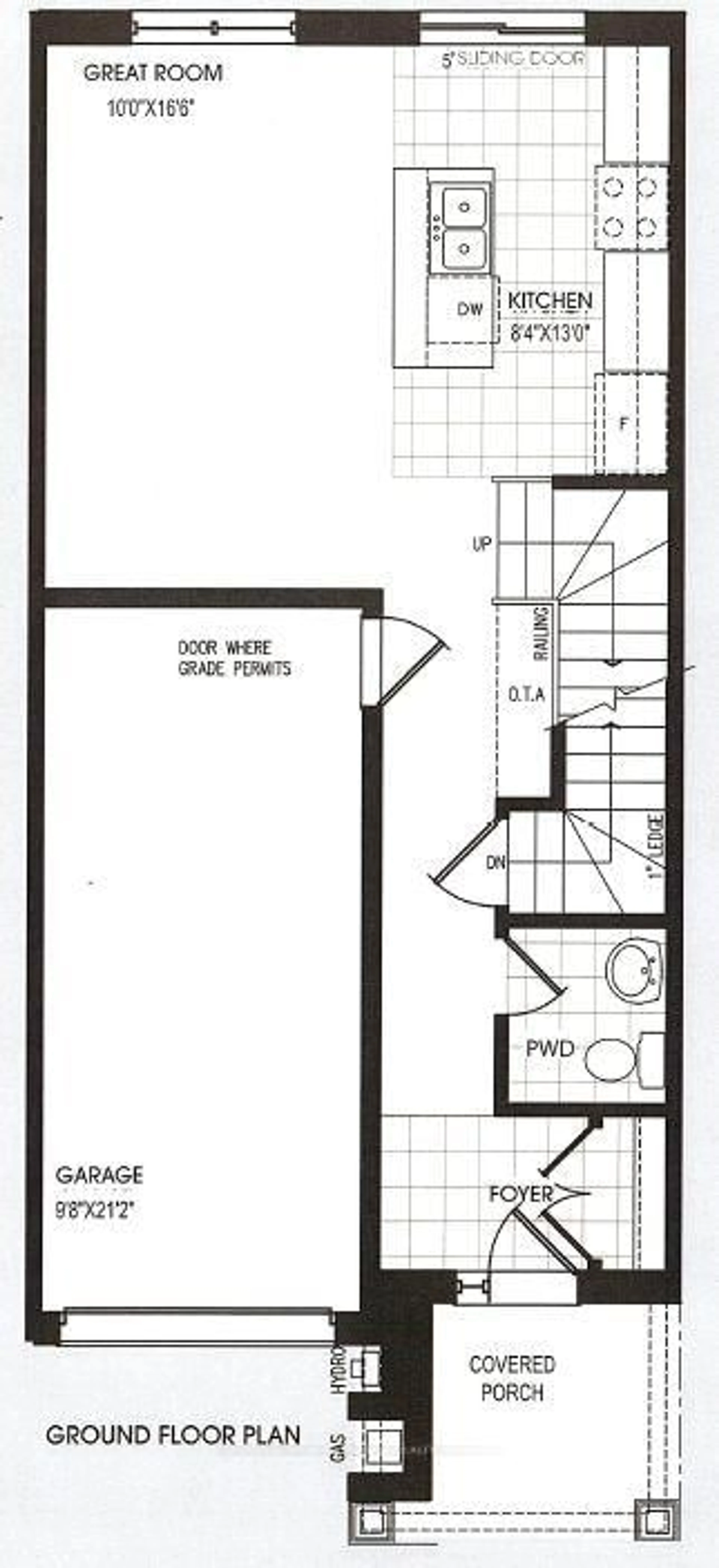 Floor plan for Block 46 Part 2 Street B, Bradford West Gwillimbury Ontario L3Z 1H9