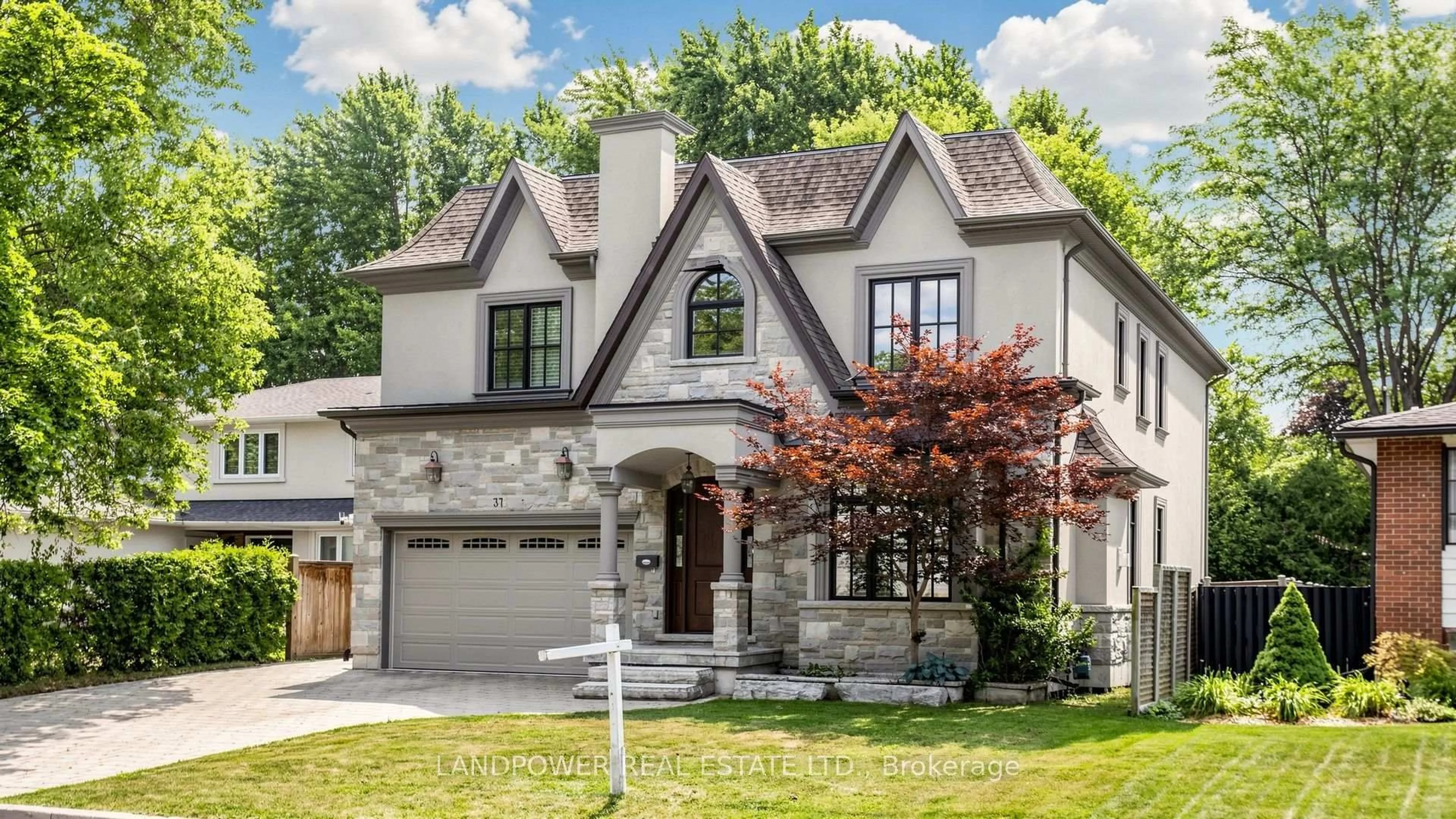 Home with brick exterior material, street for 37 Pomander Rd, Markham Ontario L3R 1X5