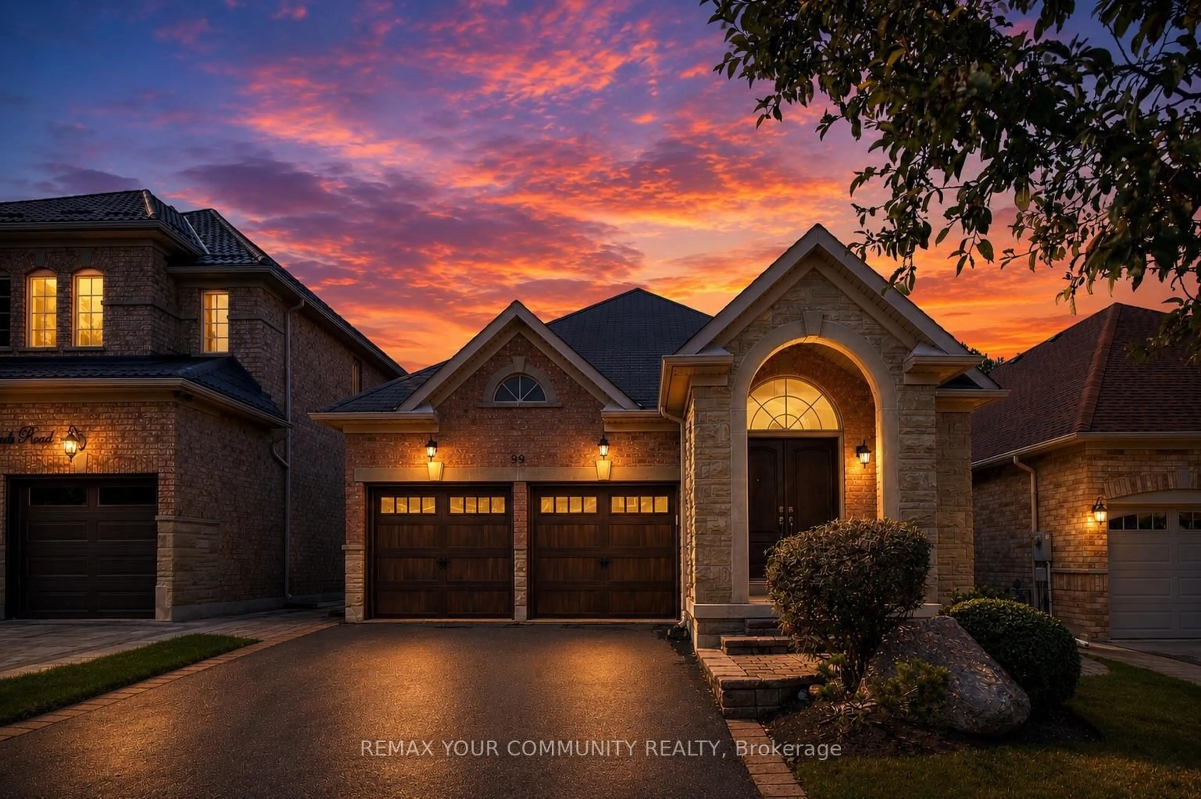 Home with brick exterior material, street for 99 Lealinds Rd, Vaughan Ontario L6A 4L4