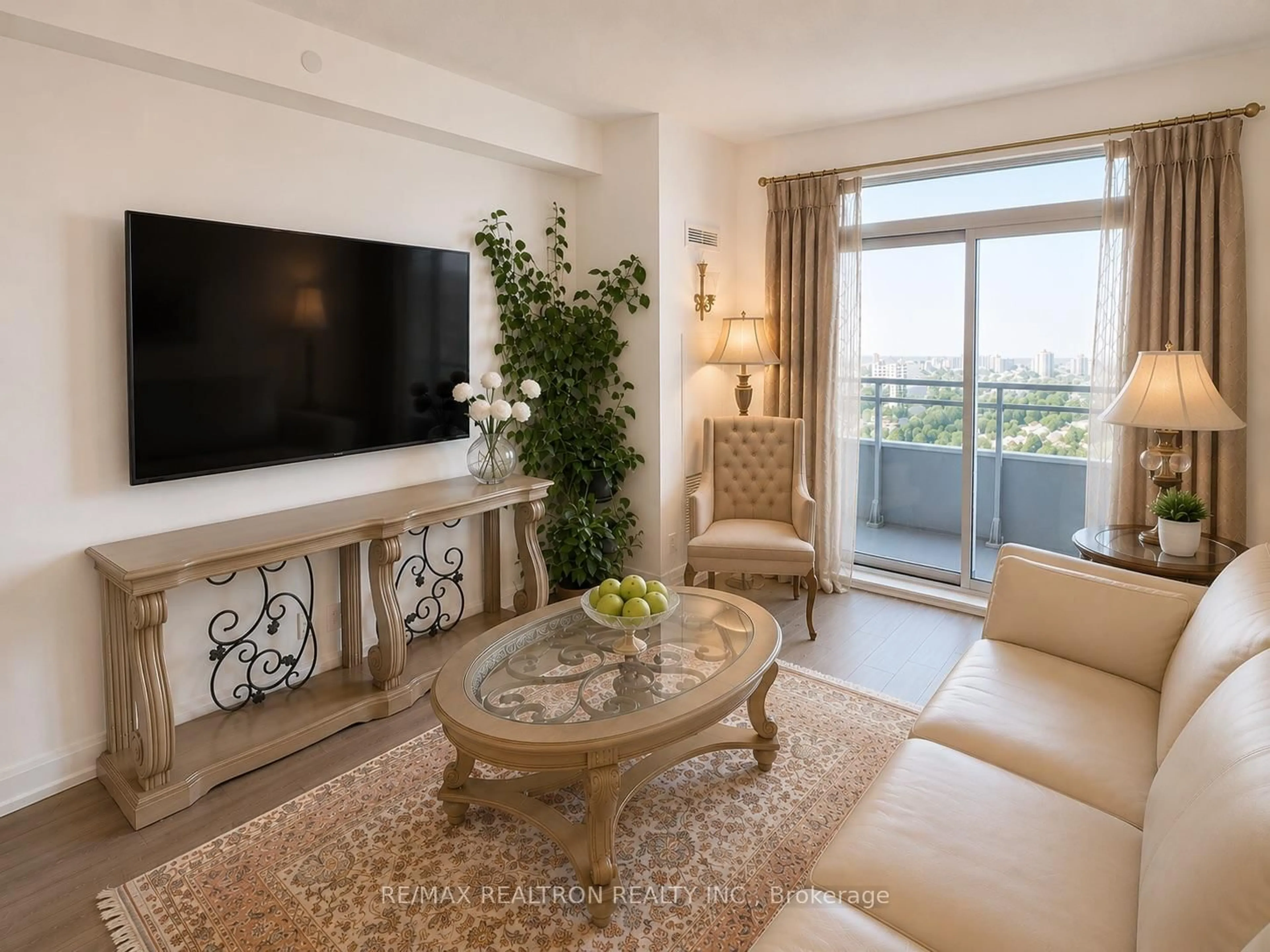 Living room with furniture, unknown for 7890 Bathurst St #1904, Vaughan Ontario L4J 0J8