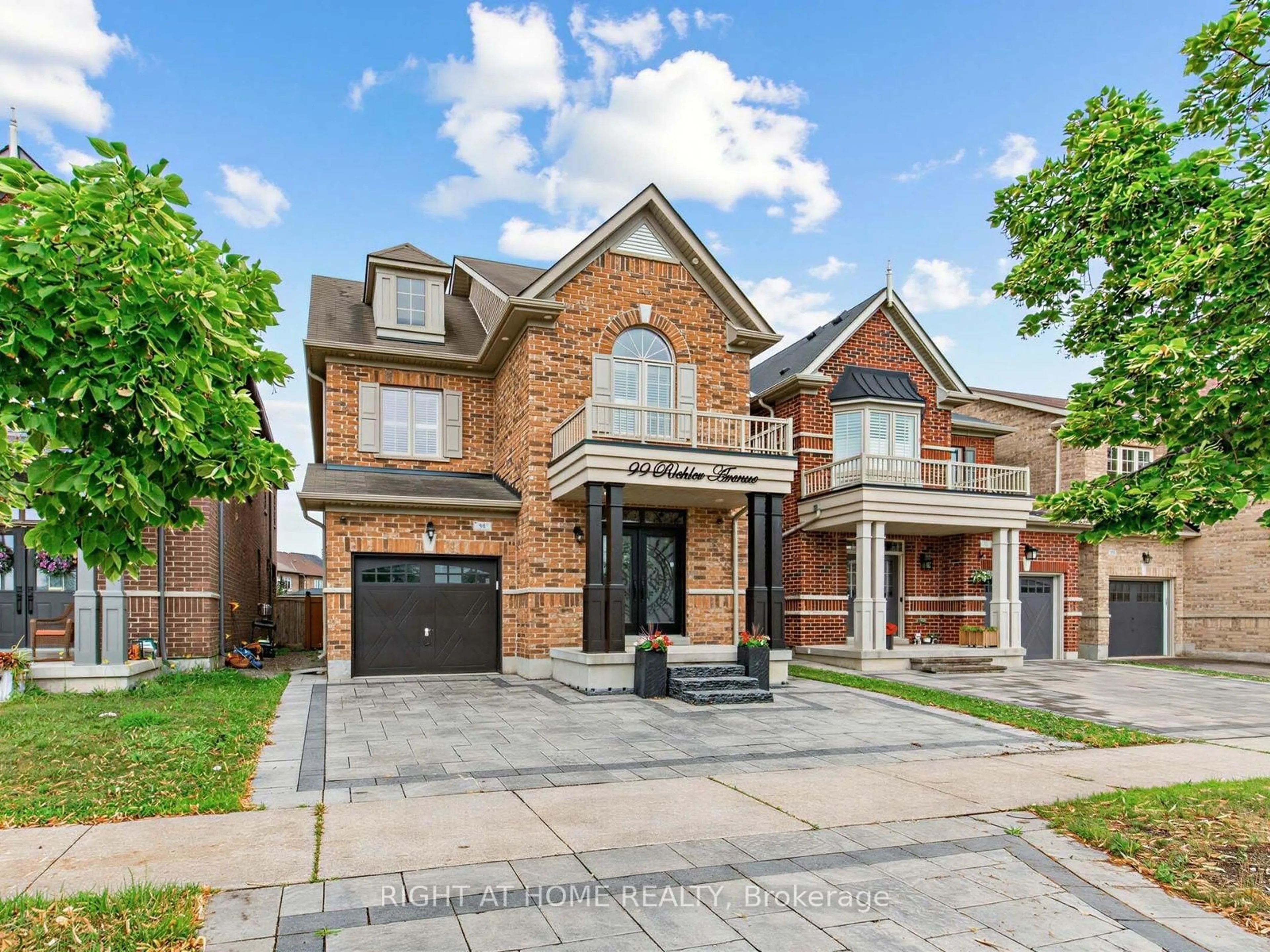 Home with brick exterior material, street for 99 Richler Ave, Vaughan Ontario L4H 3Y6
